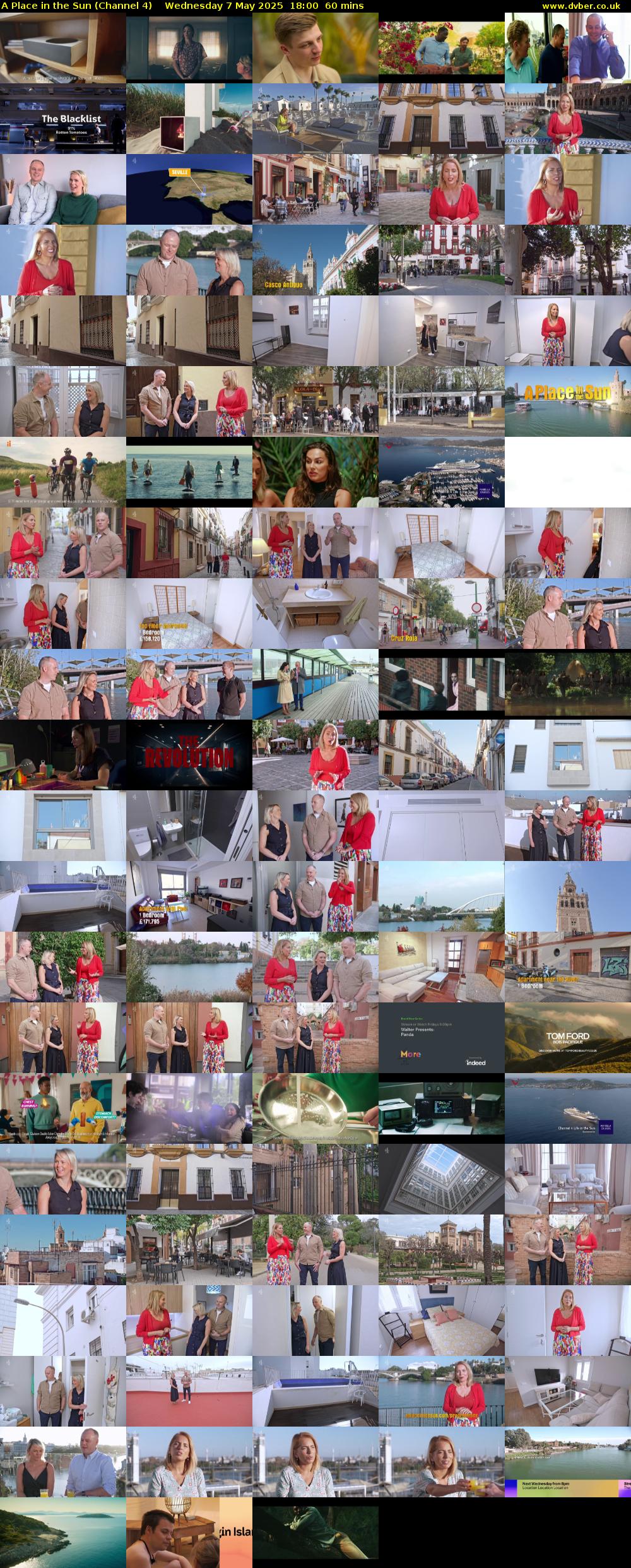 A Place in the Sun (Channel 4) Wednesday 7 May 2025 18:00 - 19:00