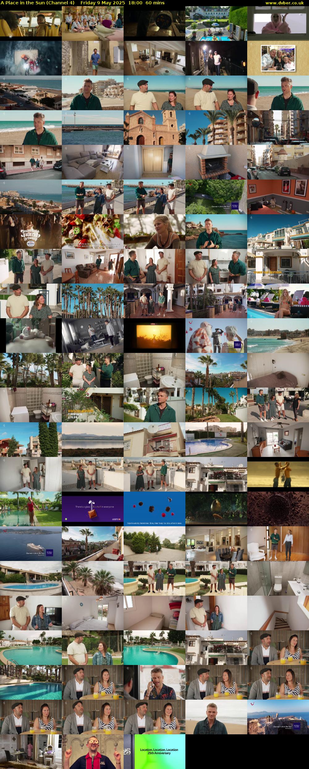 A Place in the Sun (Channel 4) Friday 9 May 2025 18:00 - 19:00