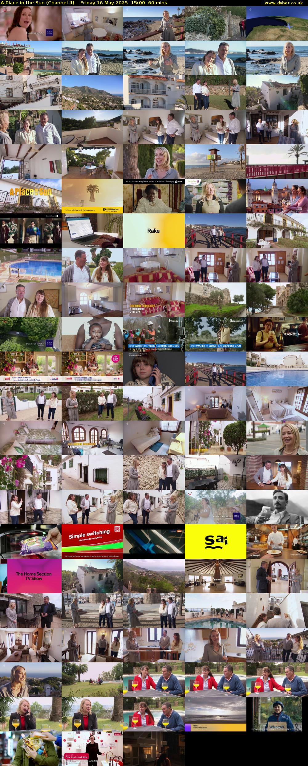 A Place in the Sun (Channel 4) Friday 16 May 2025 15:00 - 16:00