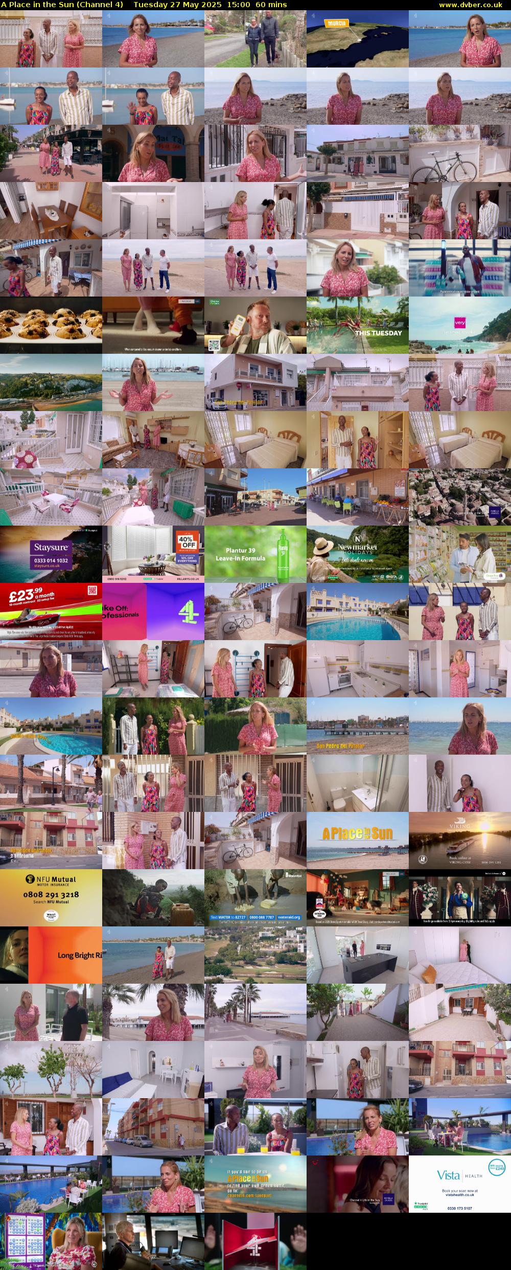 A Place in the Sun (Channel 4) Tuesday 27 May 2025 15:00 - 16:00
