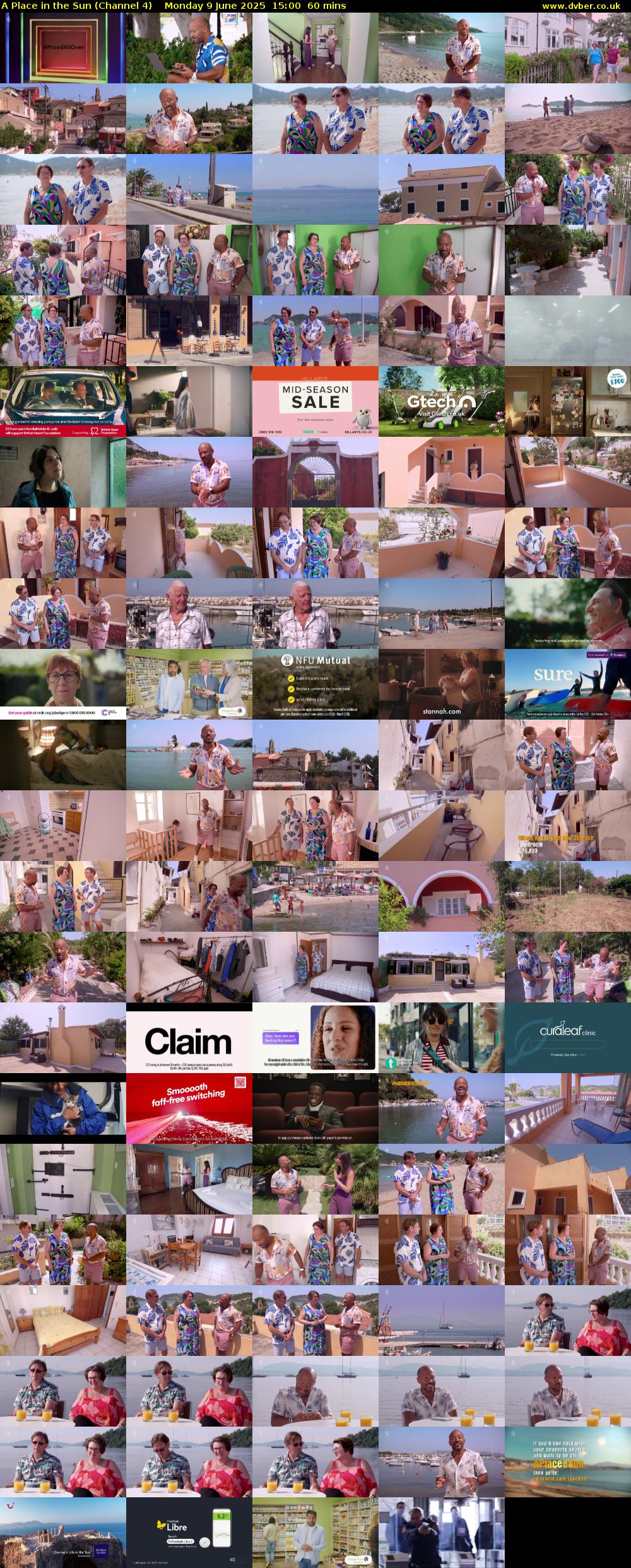 A Place in the Sun (Channel 4) Monday 9 June 2025 15:00 - 16:00