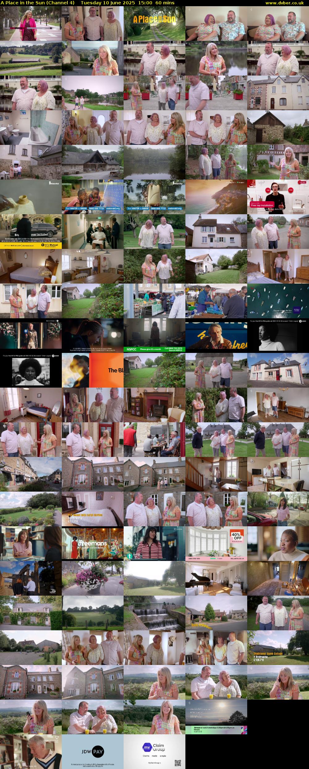 A Place in the Sun (Channel 4) Tuesday 10 June 2025 15:00 - 16:00