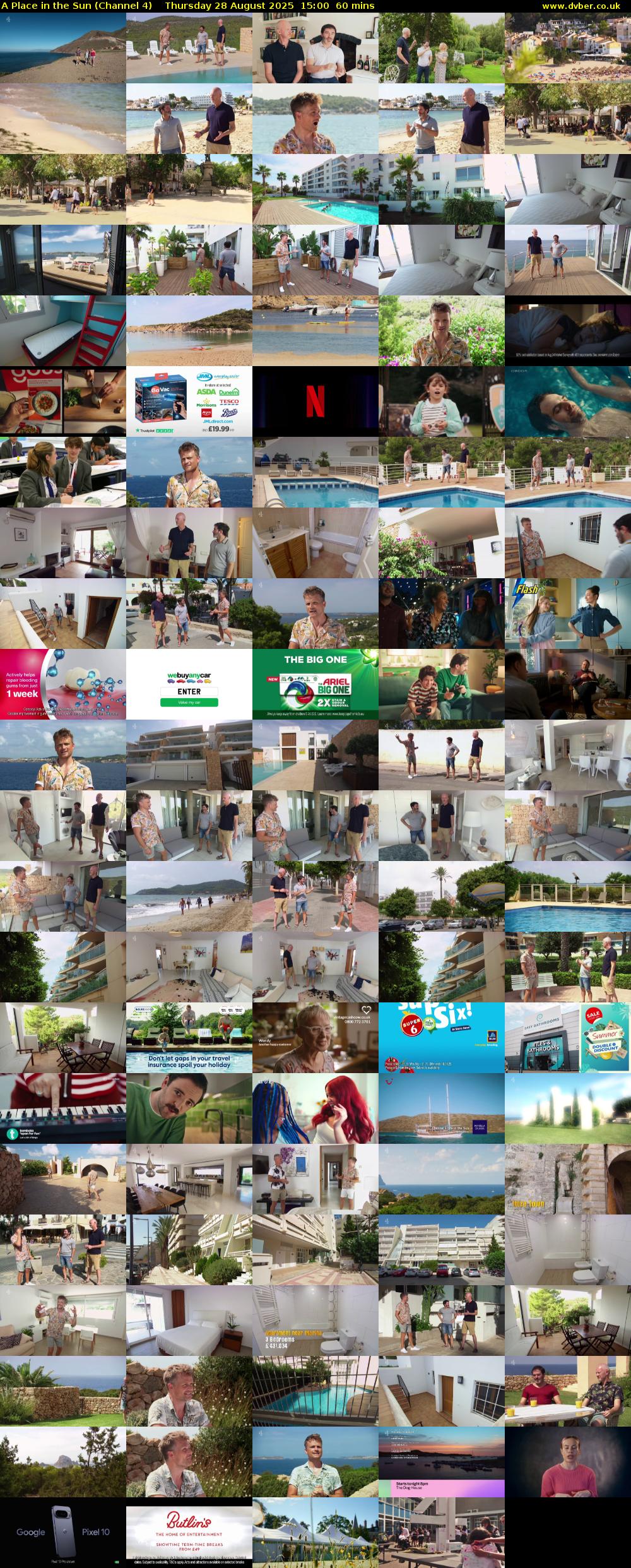 A Place in the Sun (Channel 4) Thursday 28 August 2025 15:00 - 16:00