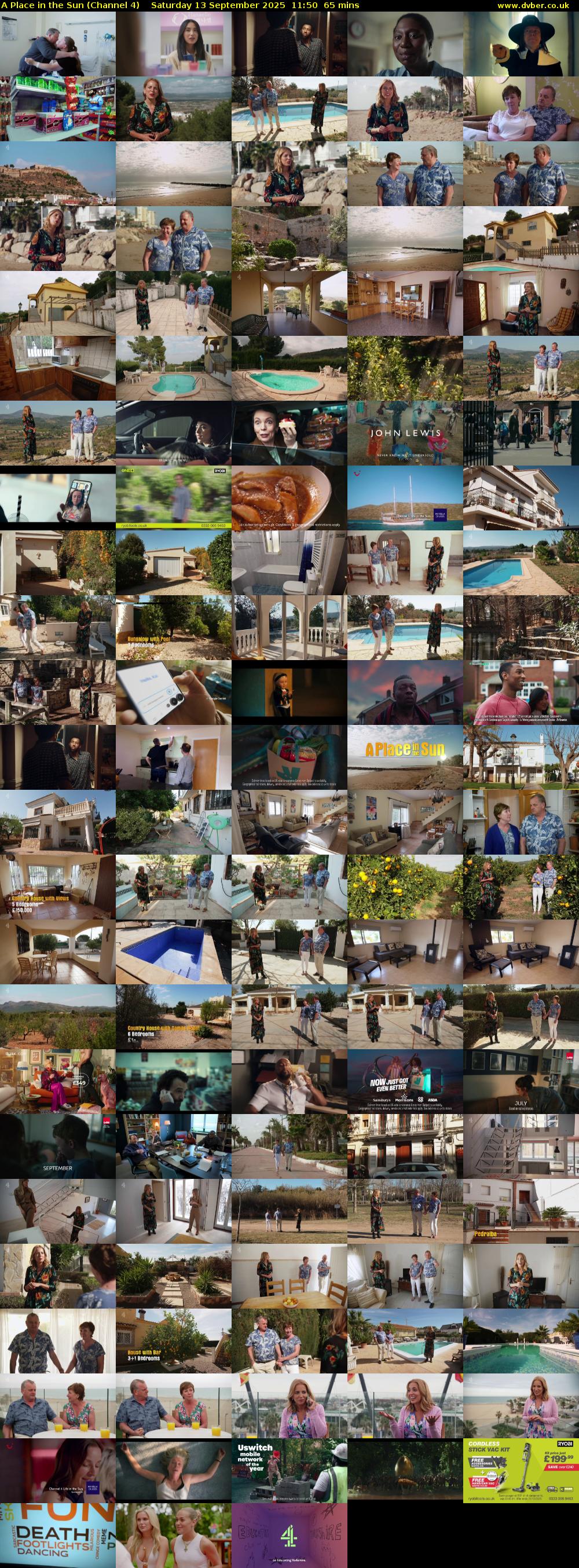 A Place in the Sun (Channel 4) Saturday 13 September 2025 11:50 - 12:55