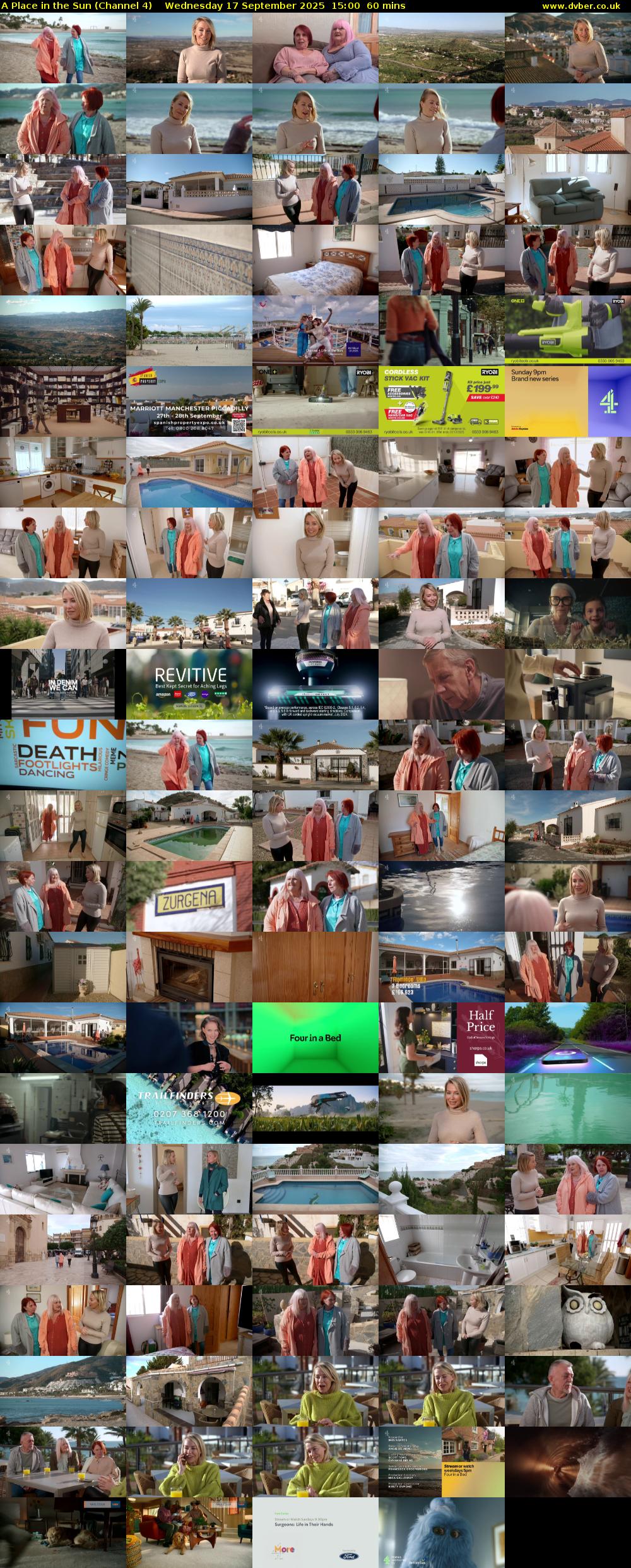 A Place in the Sun (Channel 4) Wednesday 17 September 2025 15:00 - 16:00