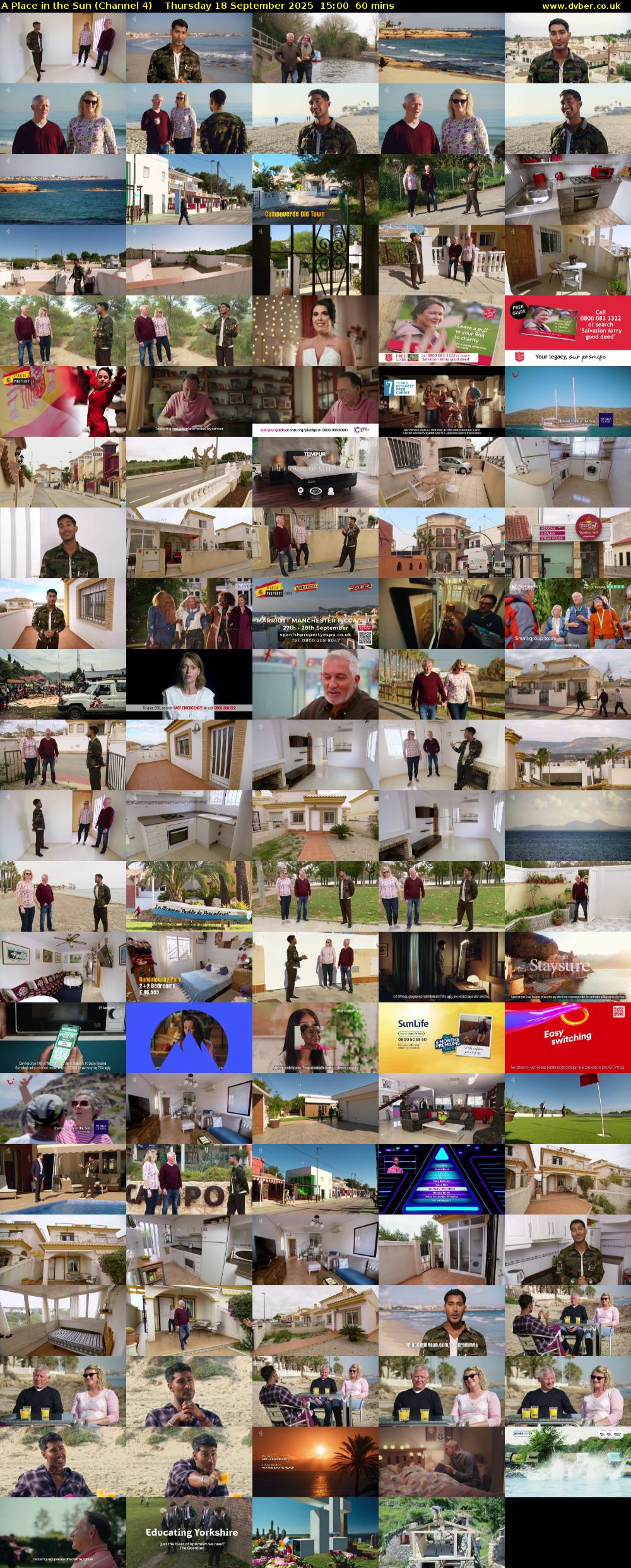 A Place in the Sun (Channel 4) Thursday 18 September 2025 15:00 - 16:00