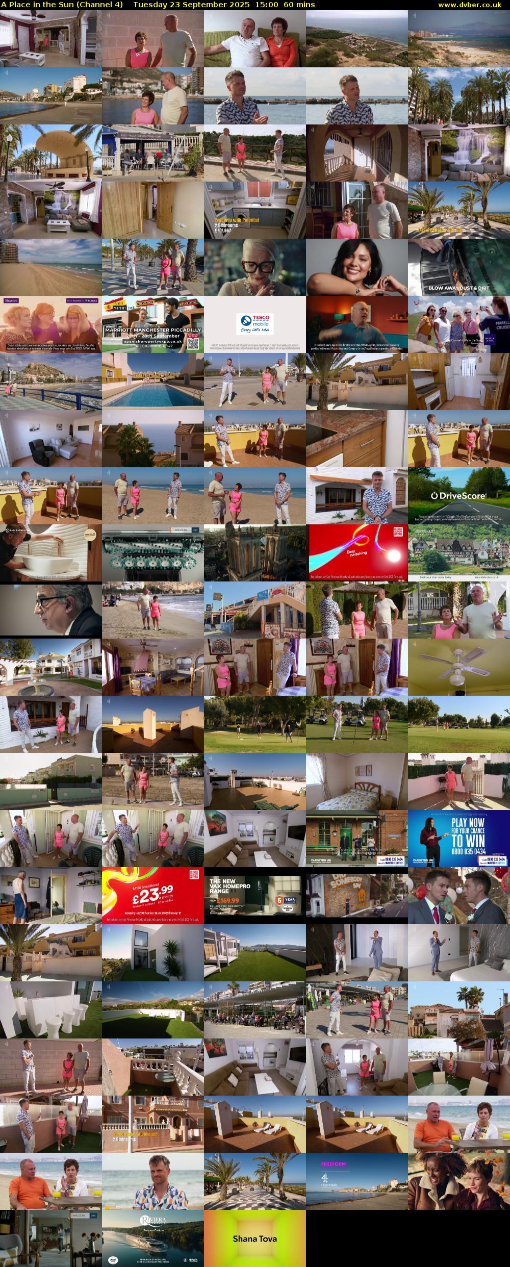 A Place in the Sun (Channel 4) Tuesday 23 September 2025 15:00 - 16:00