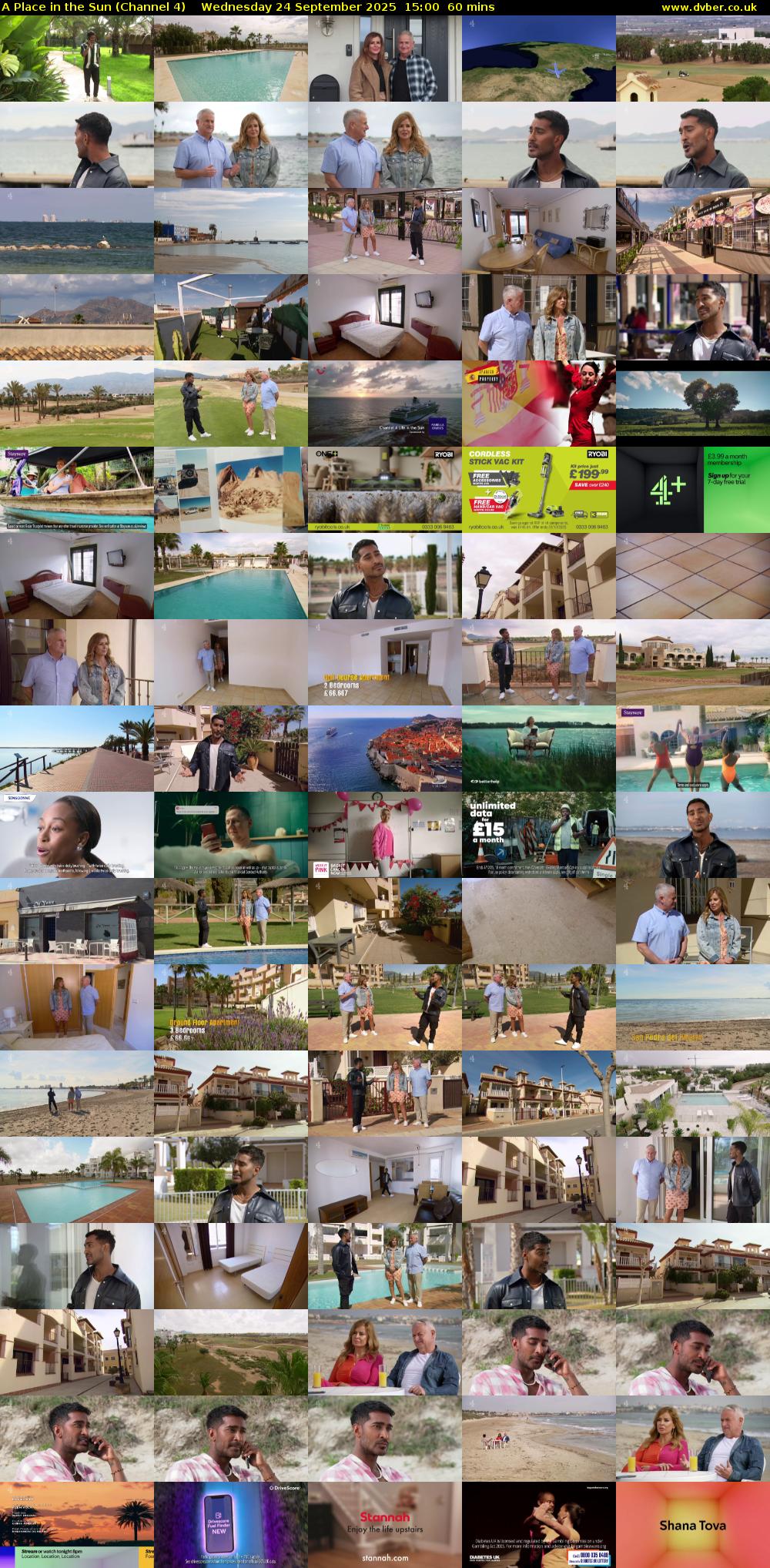 A Place in the Sun (Channel 4) Wednesday 24 September 2025 15:00 - 16:00