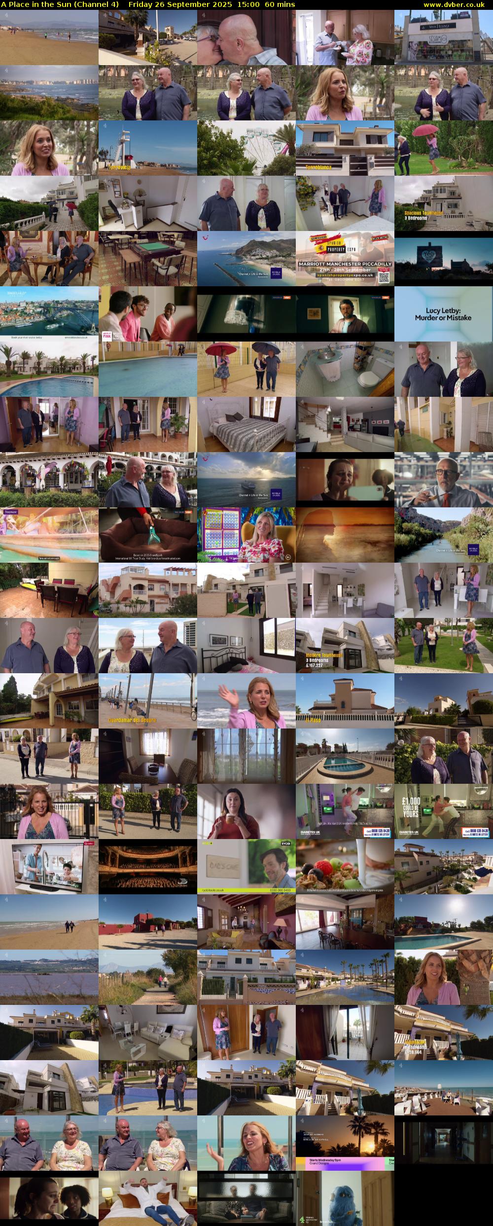 A Place in the Sun (Channel 4) Friday 26 September 2025 15:00 - 16:00