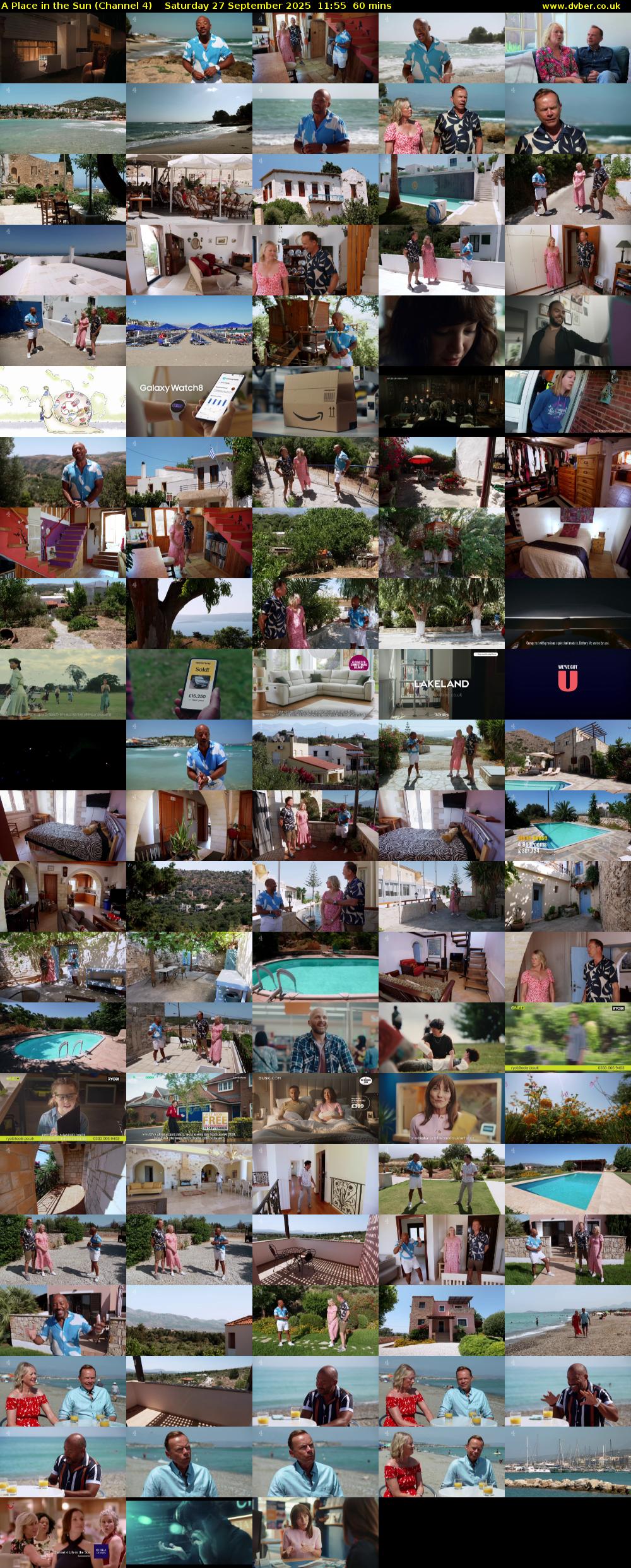 A Place in the Sun (Channel 4) Saturday 27 September 2025 11:55 - 12:55