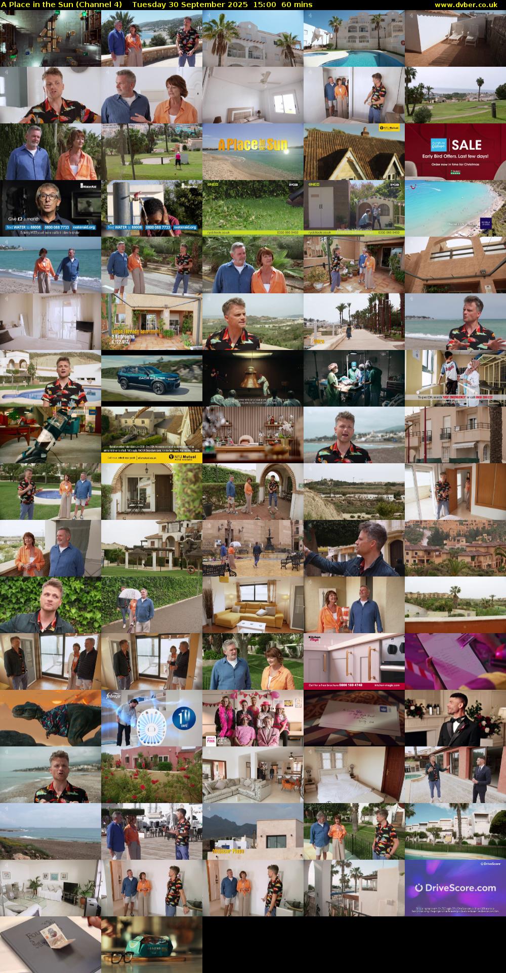 A Place in the Sun (Channel 4) Tuesday 30 September 2025 15:00 - 16:00