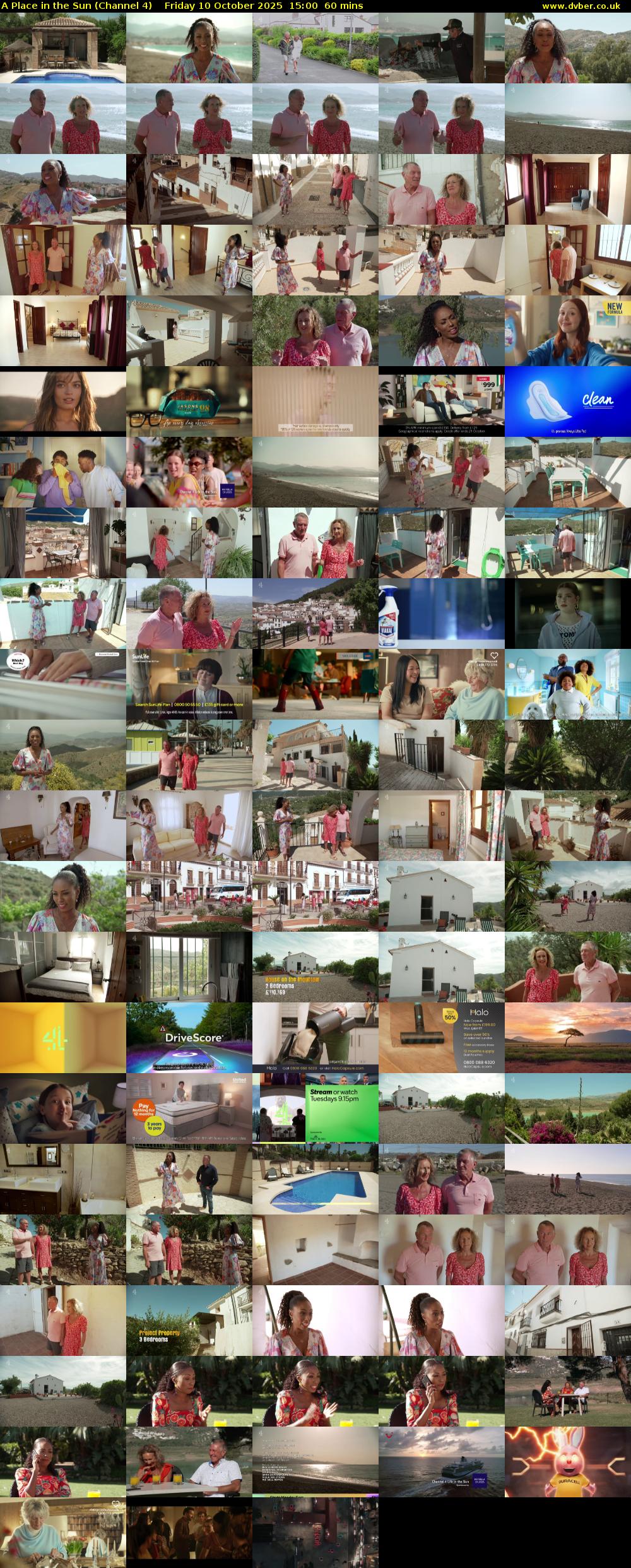 A Place in the Sun (Channel 4) Friday 10 October 2025 15:00 - 16:00