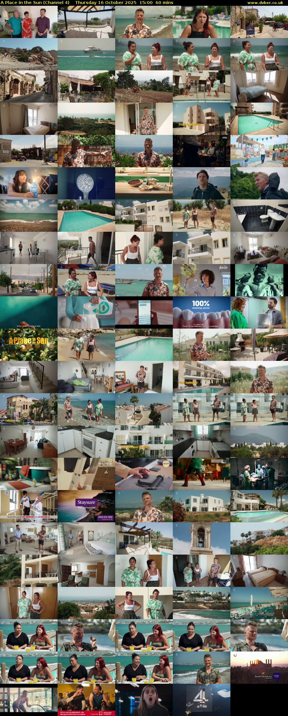 A Place in the Sun (Channel 4) Thursday 16 October 2025 15:00 - 16:00