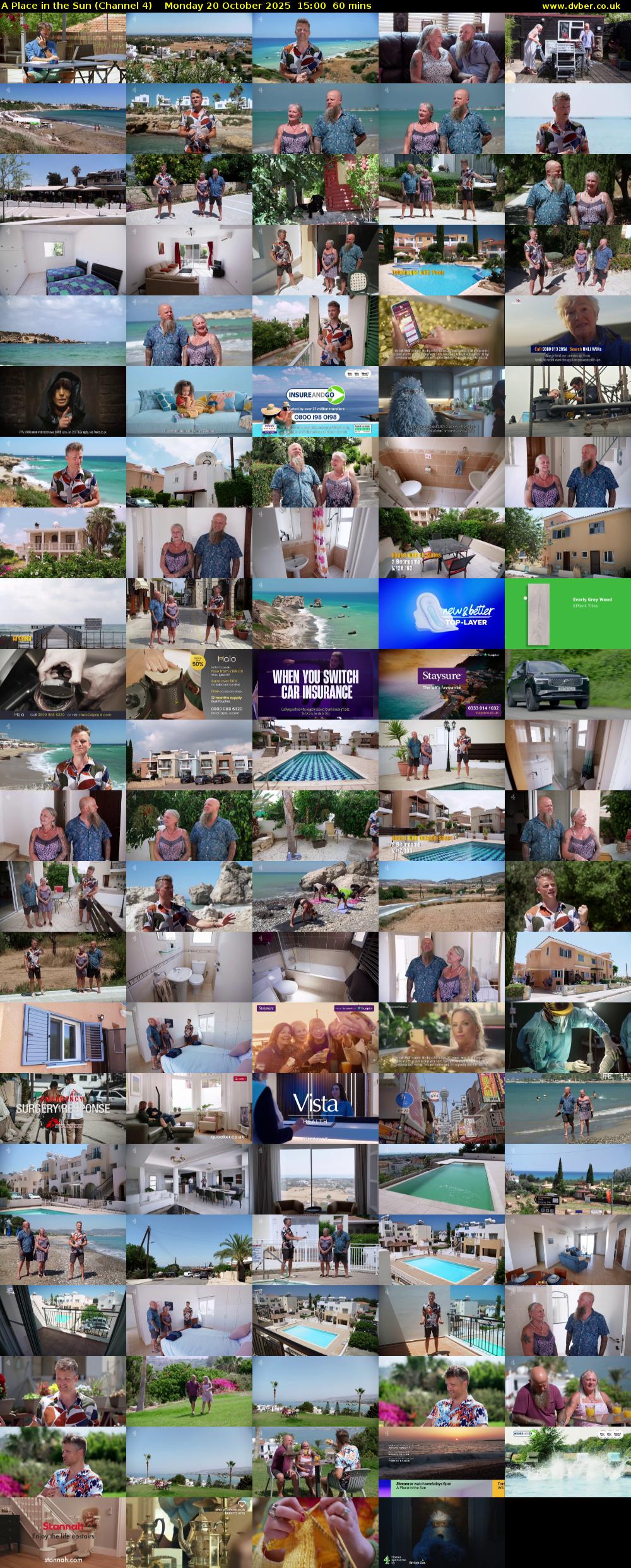 A Place in the Sun (Channel 4) Monday 20 October 2025 15:00 - 16:00