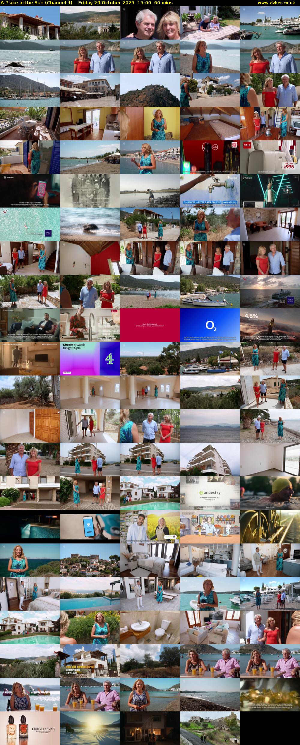 A Place in the Sun (Channel 4) Friday 24 October 2025 15:00 - 16:00