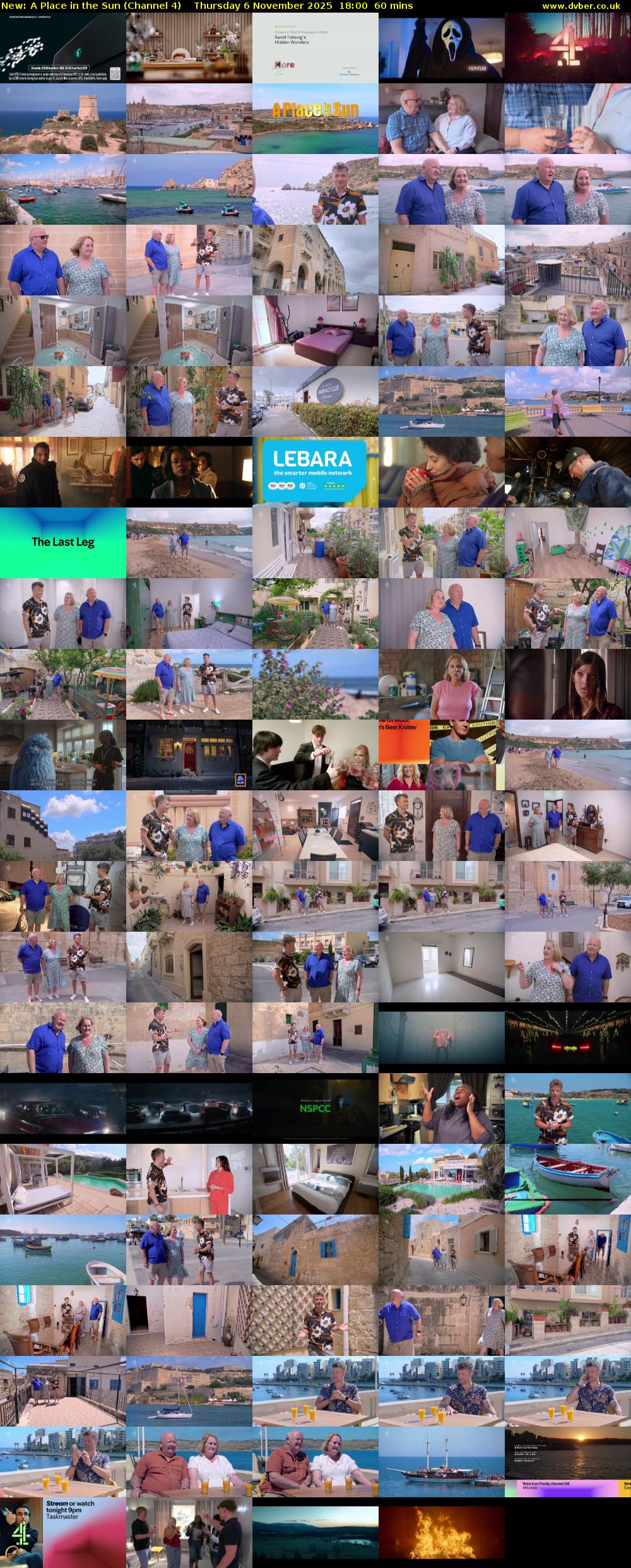 A Place in the Sun (Channel 4) Thursday 6 November 2025 18:00 - 19:00