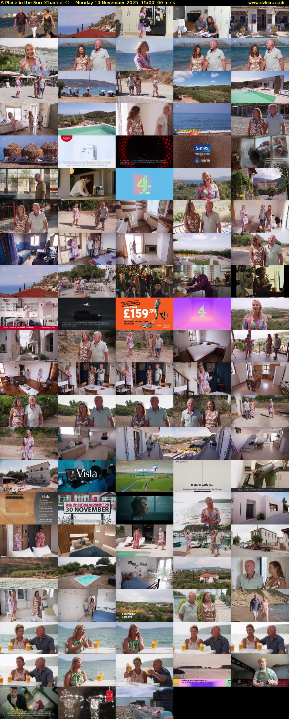 A Place in the Sun (Channel 4) Monday 10 November 2025 15:00 - 16:00