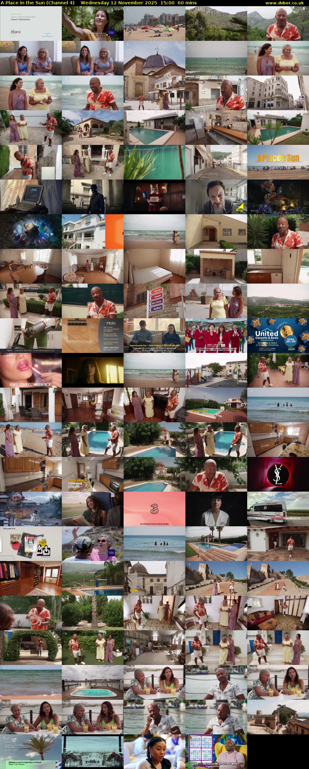 A Place in the Sun (Channel 4) Wednesday 12 November 2025 15:00 - 16:00