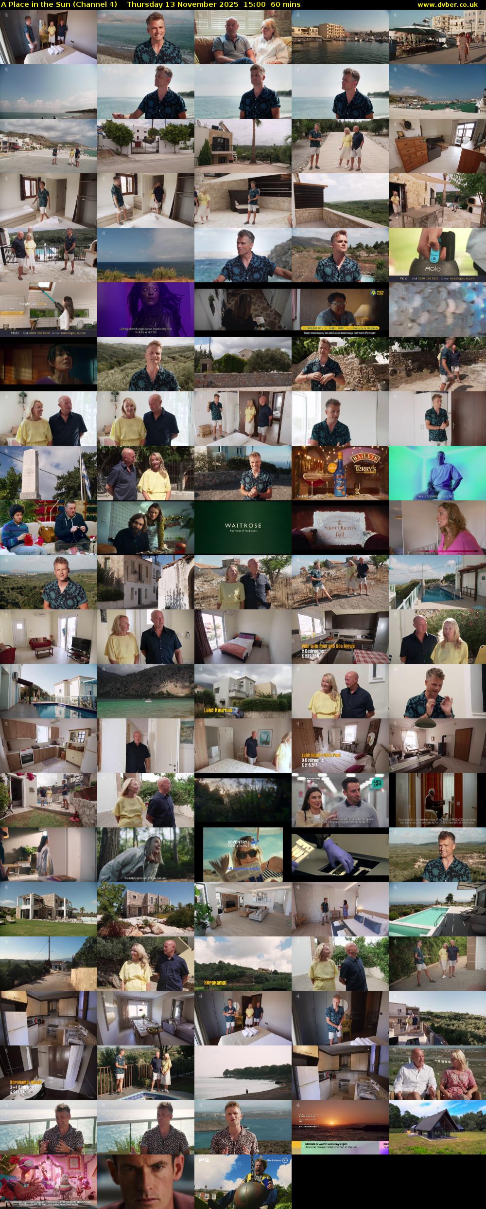 A Place in the Sun (Channel 4) Thursday 13 November 2025 15:00 - 16:00