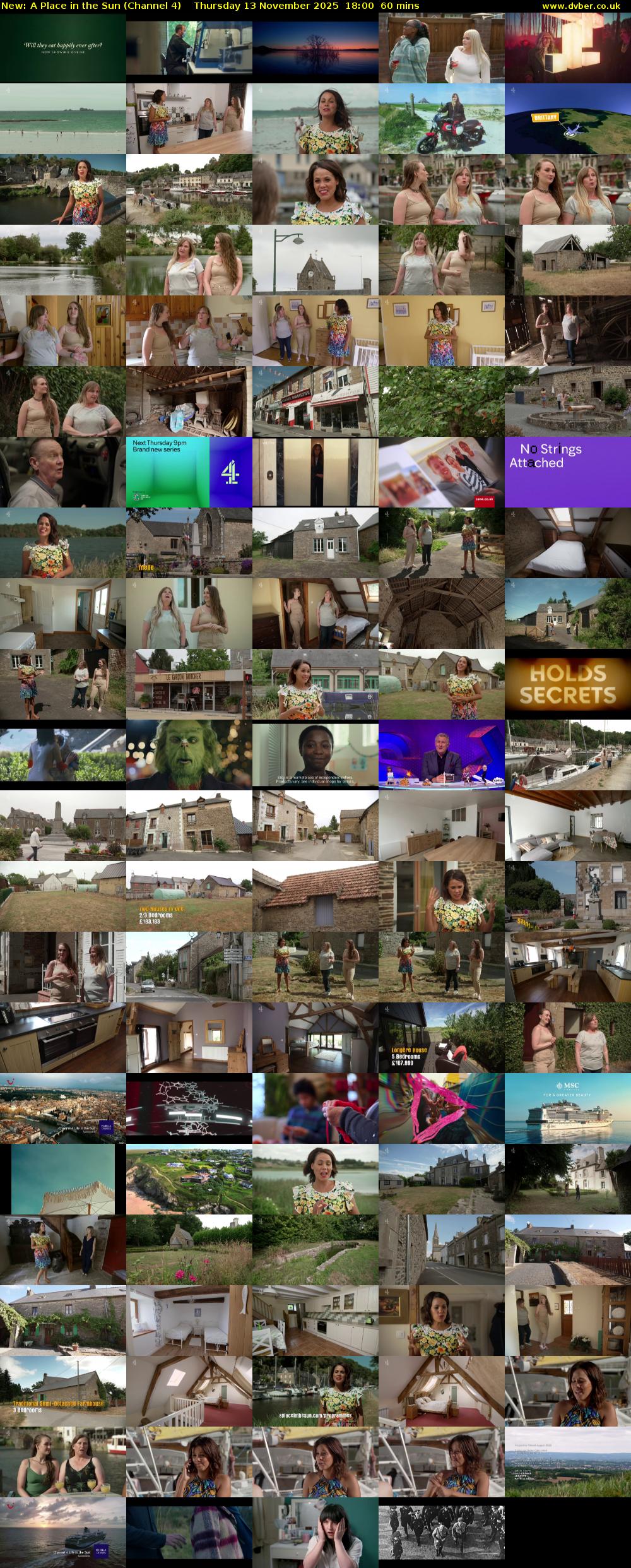 A Place in the Sun (Channel 4) Thursday 13 November 2025 18:00 - 19:00