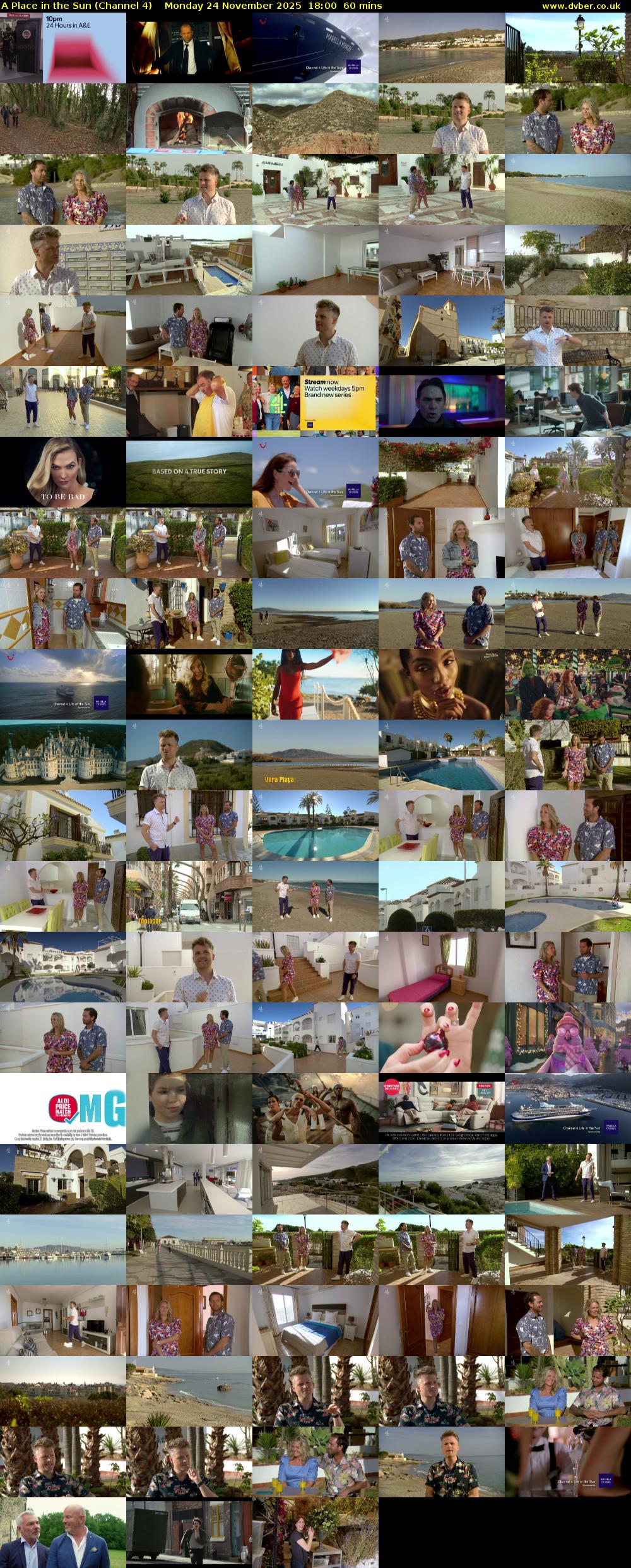 A Place in the Sun (Channel 4) Monday 24 November 2025 18:00 - 19:00