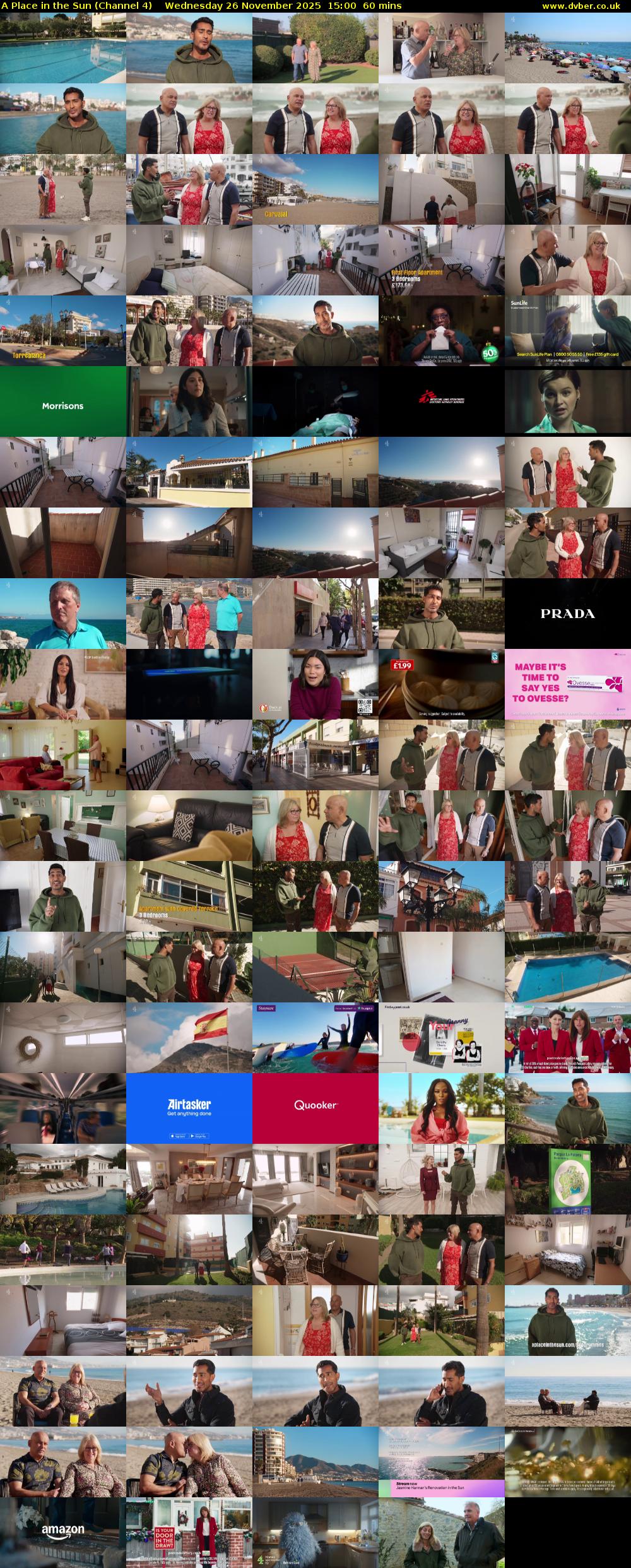 A Place in the Sun (Channel 4) Wednesday 26 November 2025 15:00 - 16:00