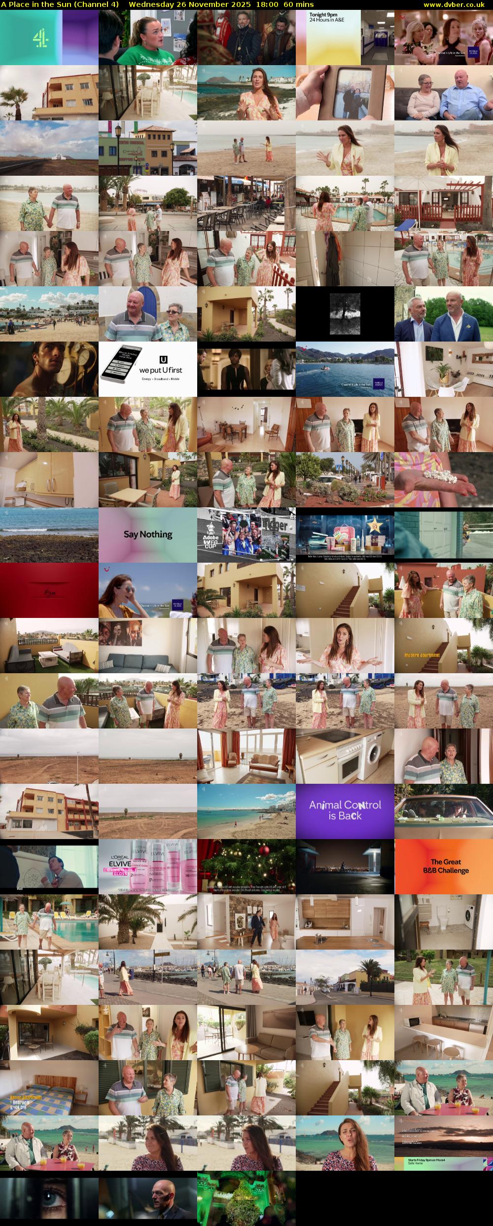 A Place in the Sun (Channel 4) Wednesday 26 November 2025 18:00 - 19:00