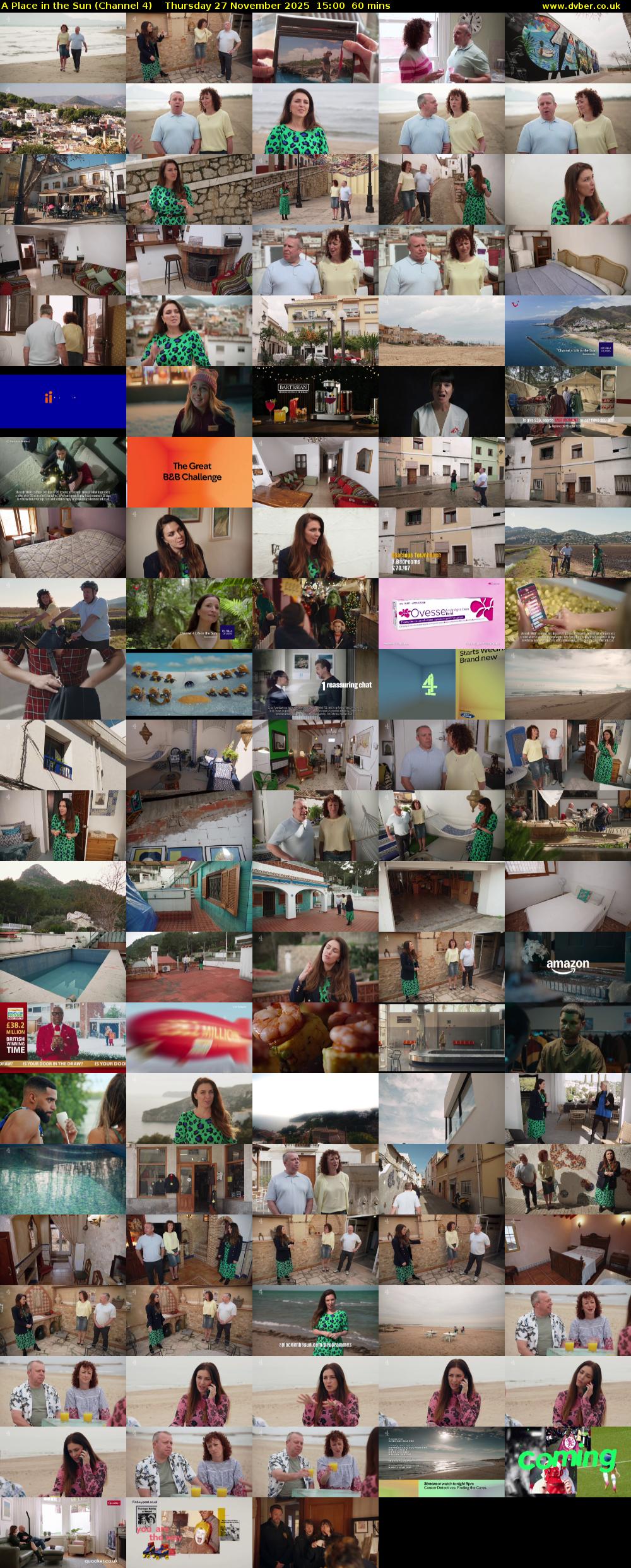 A Place in the Sun (Channel 4) Thursday 27 November 2025 15:00 - 16:00