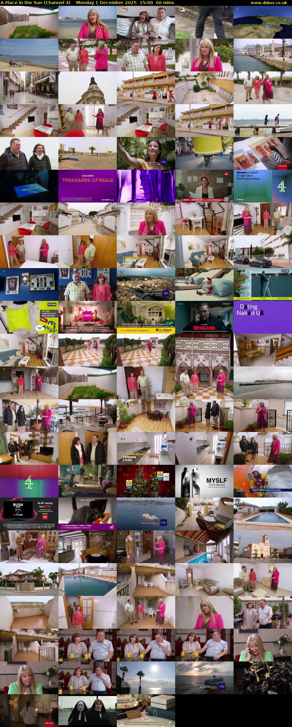 A Place in the Sun (Channel 4) Monday 1 December 2025 15:00 - 16:00