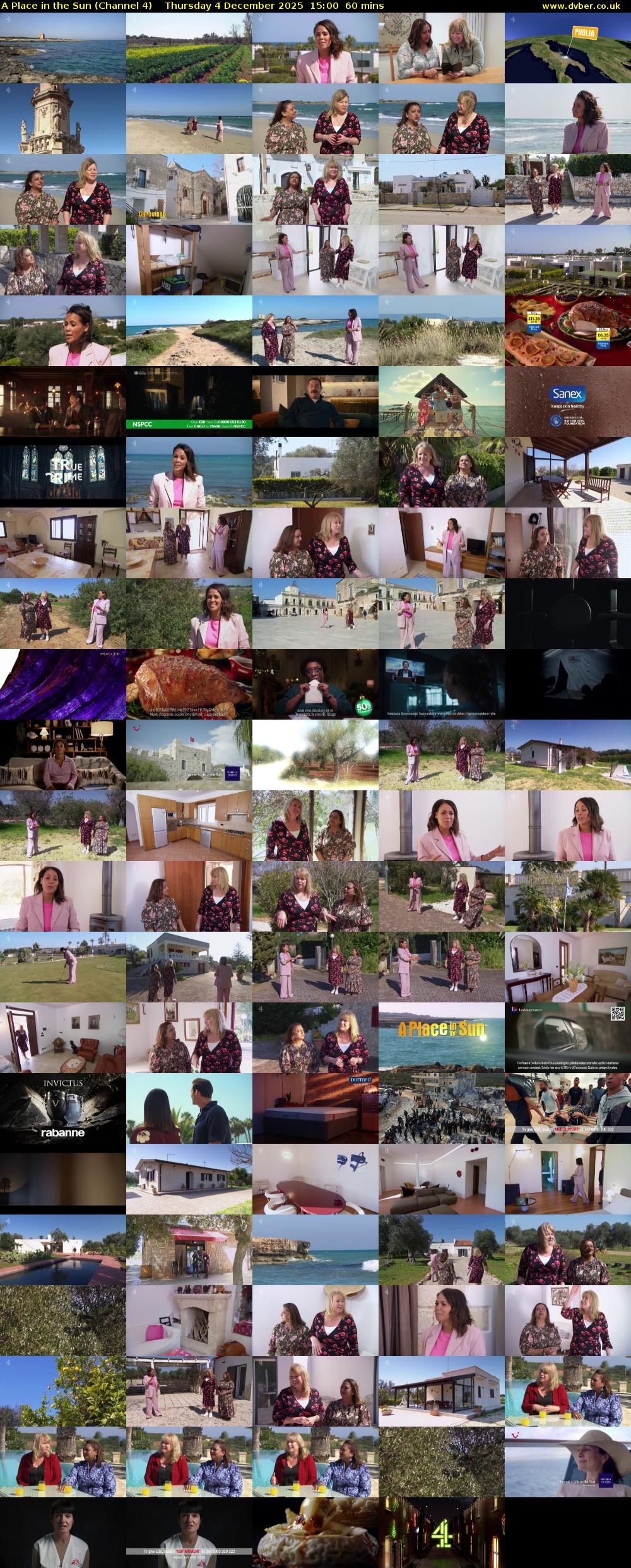 A Place in the Sun (Channel 4) Thursday 4 December 2025 15:00 - 16:00