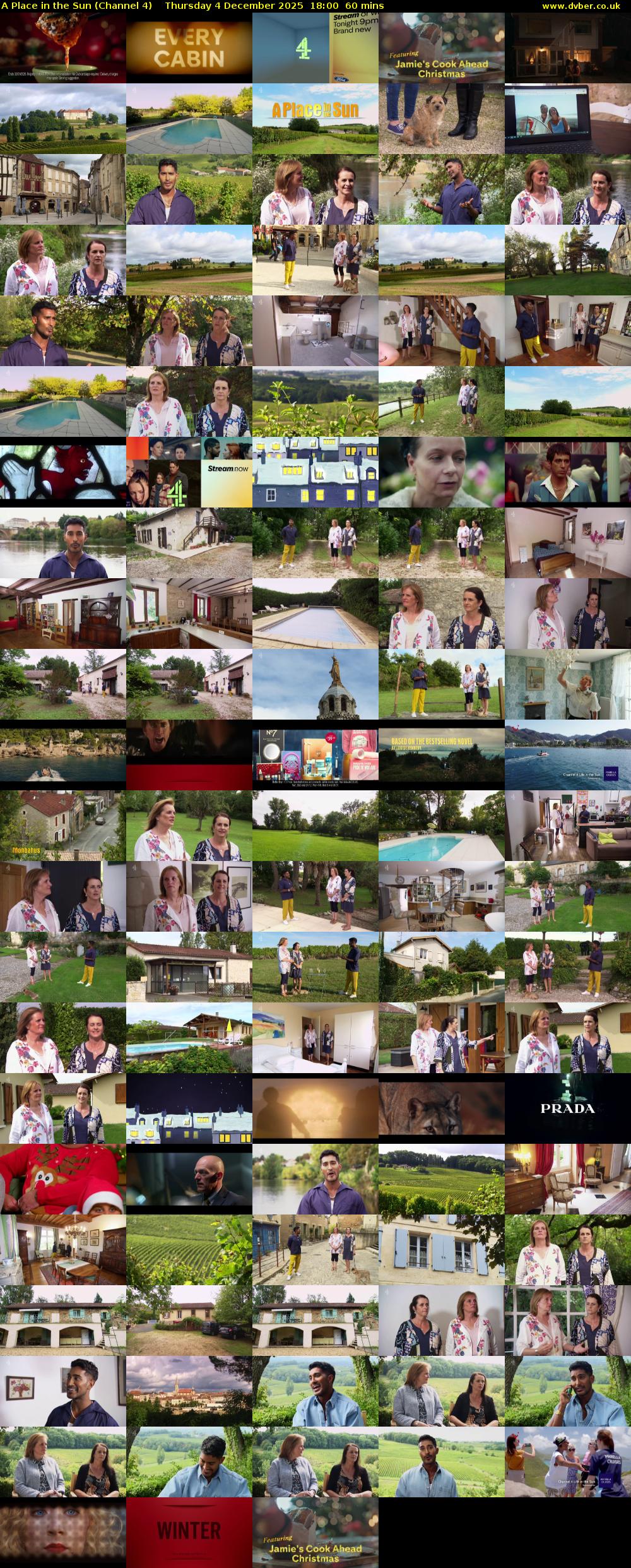 A Place in the Sun (Channel 4) Thursday 4 December 2025 18:00 - 19:00