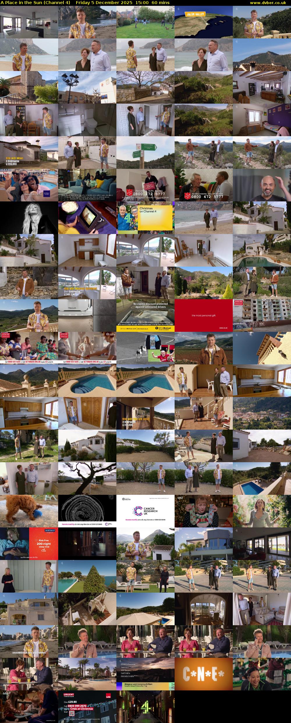 A Place in the Sun (Channel 4) Friday 5 December 2025 15:00 - 16:00