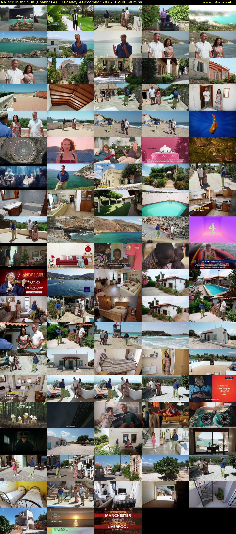 A Place in the Sun (Channel 4) Tuesday 9 December 2025 15:00 - 16:00