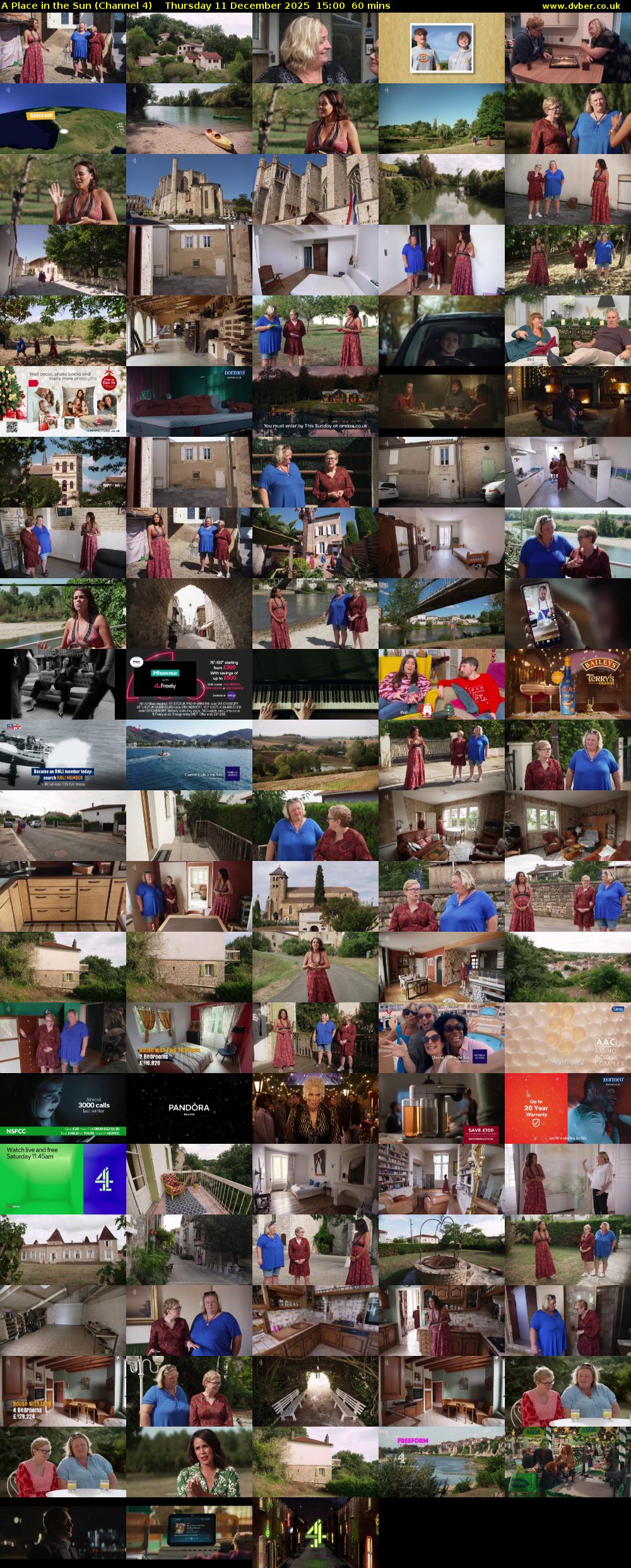 A Place in the Sun (Channel 4) Thursday 11 December 2025 15:00 - 16:00