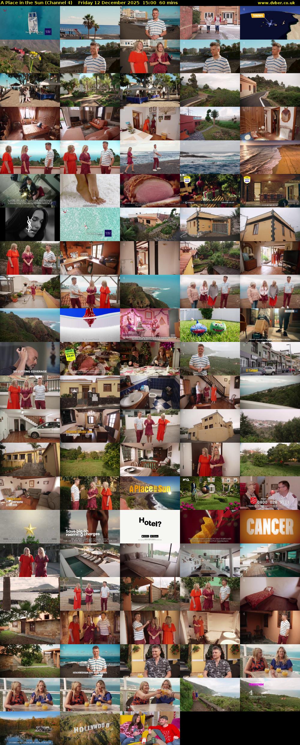 A Place in the Sun (Channel 4) Friday 12 December 2025 15:00 - 16:00