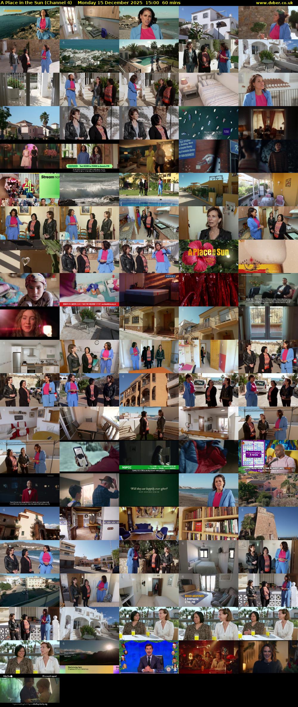 A Place in the Sun (Channel 4) Monday 15 December 2025 15:00 - 16:00