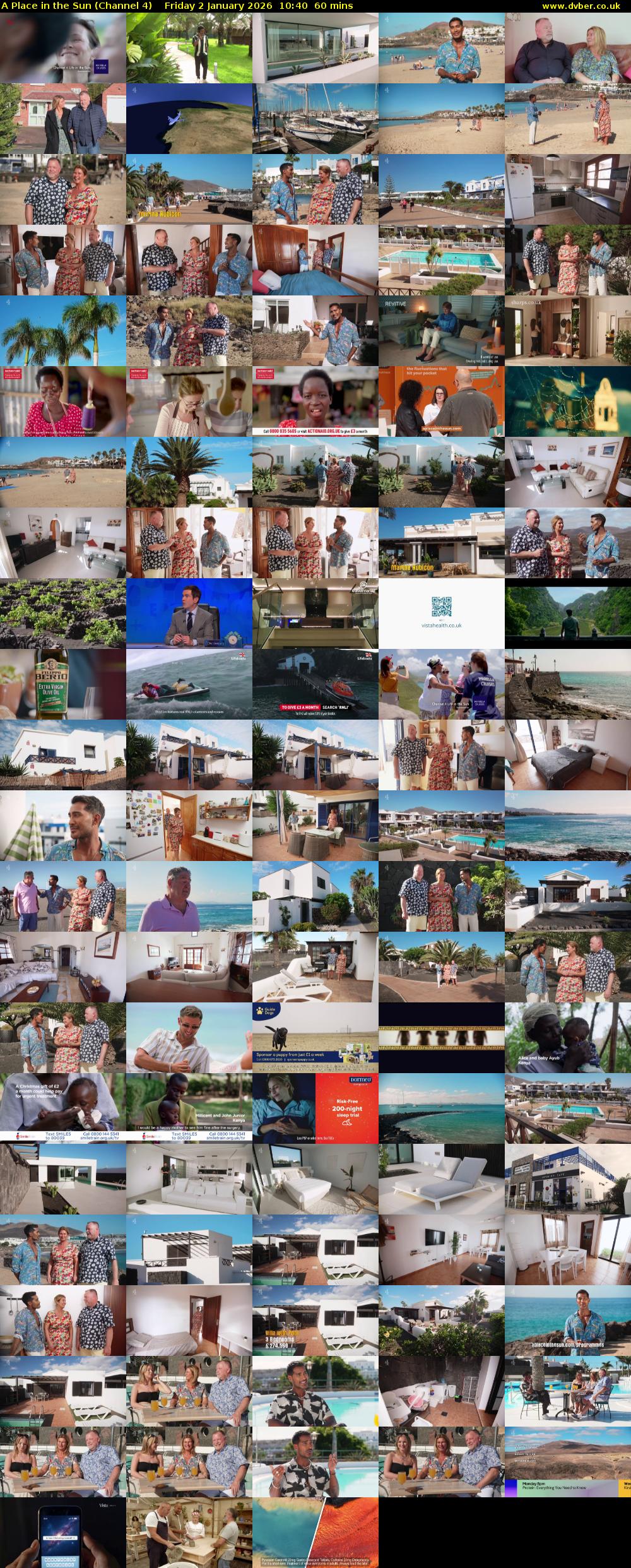 A Place in the Sun (Channel 4) Friday 2 January 2026 10:40 - 11:40