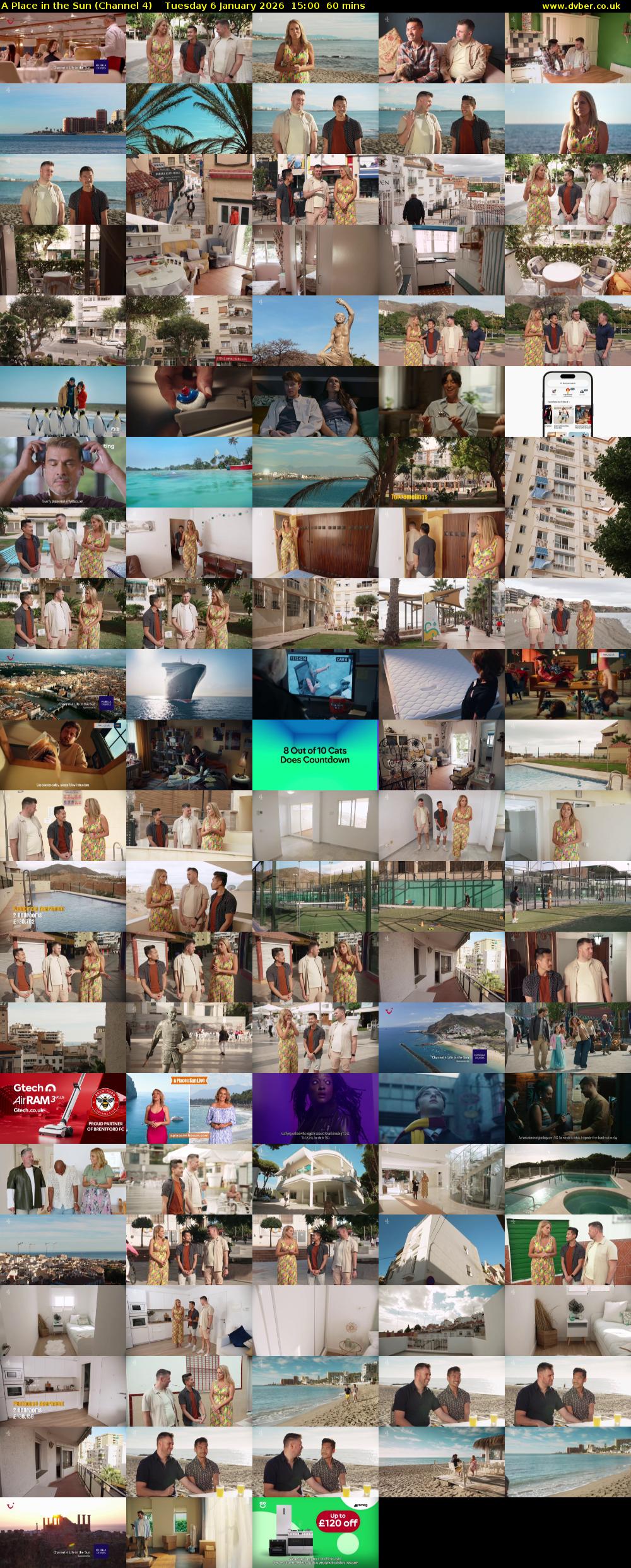 A Place in the Sun (Channel 4) Tuesday 6 January 2026 15:00 - 16:00