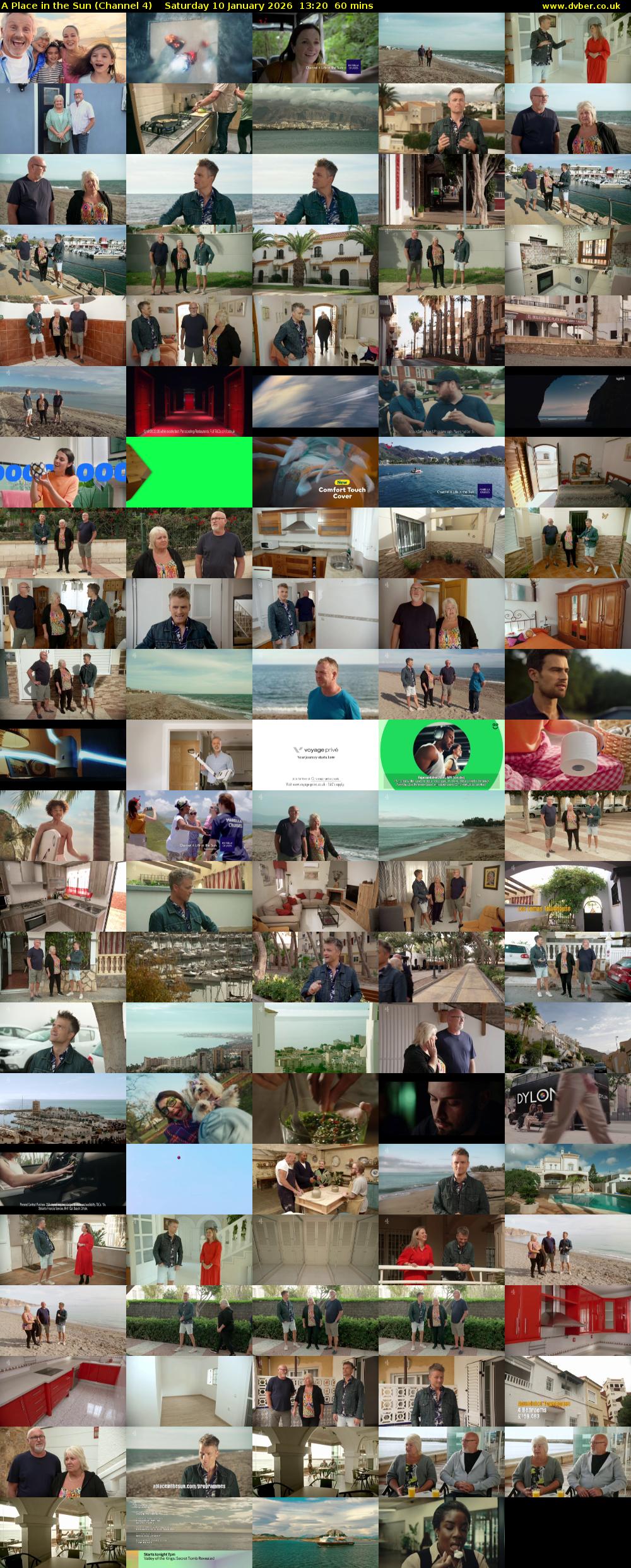 A Place in the Sun (Channel 4) Saturday 10 January 2026 13:20 - 14:20