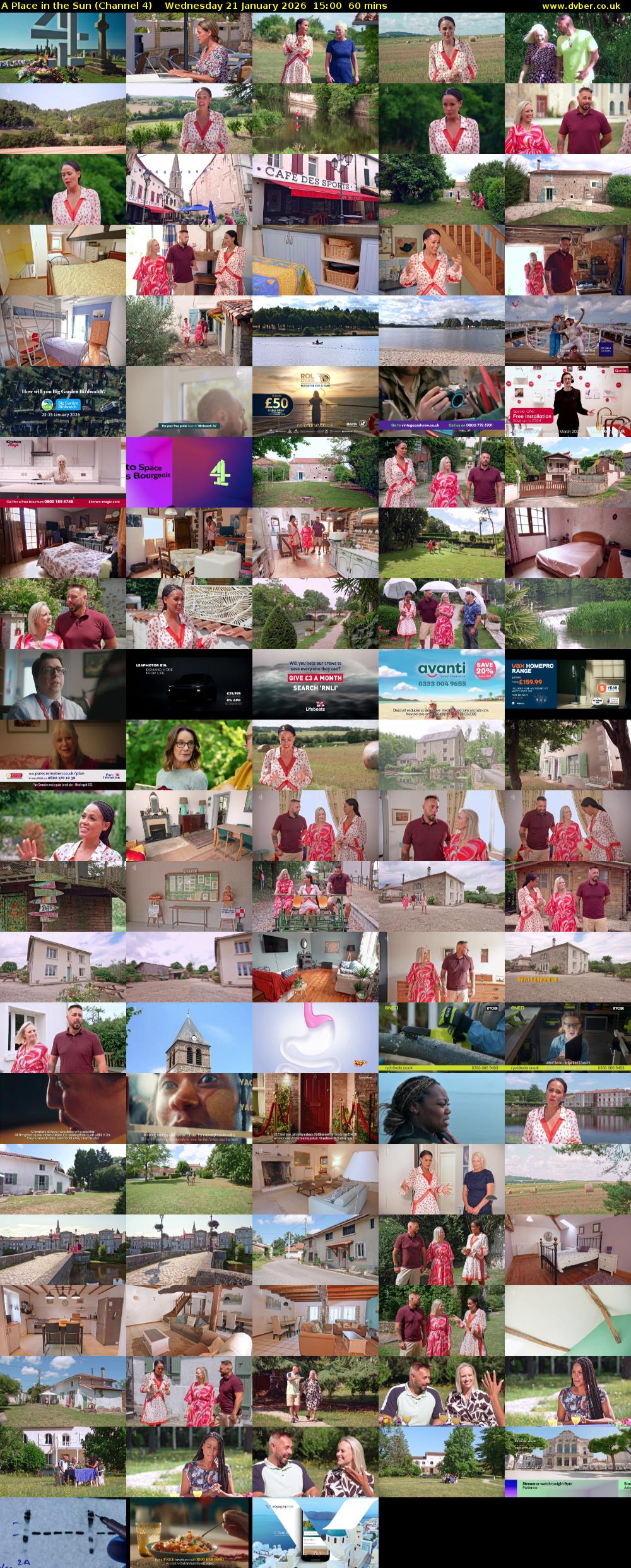 A Place in the Sun (Channel 4) Wednesday 21 January 2026 15:00 - 16:00