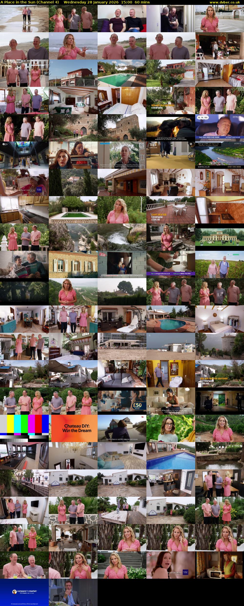 A Place in the Sun (Channel 4) Wednesday 28 January 2026 15:00 - 16:00