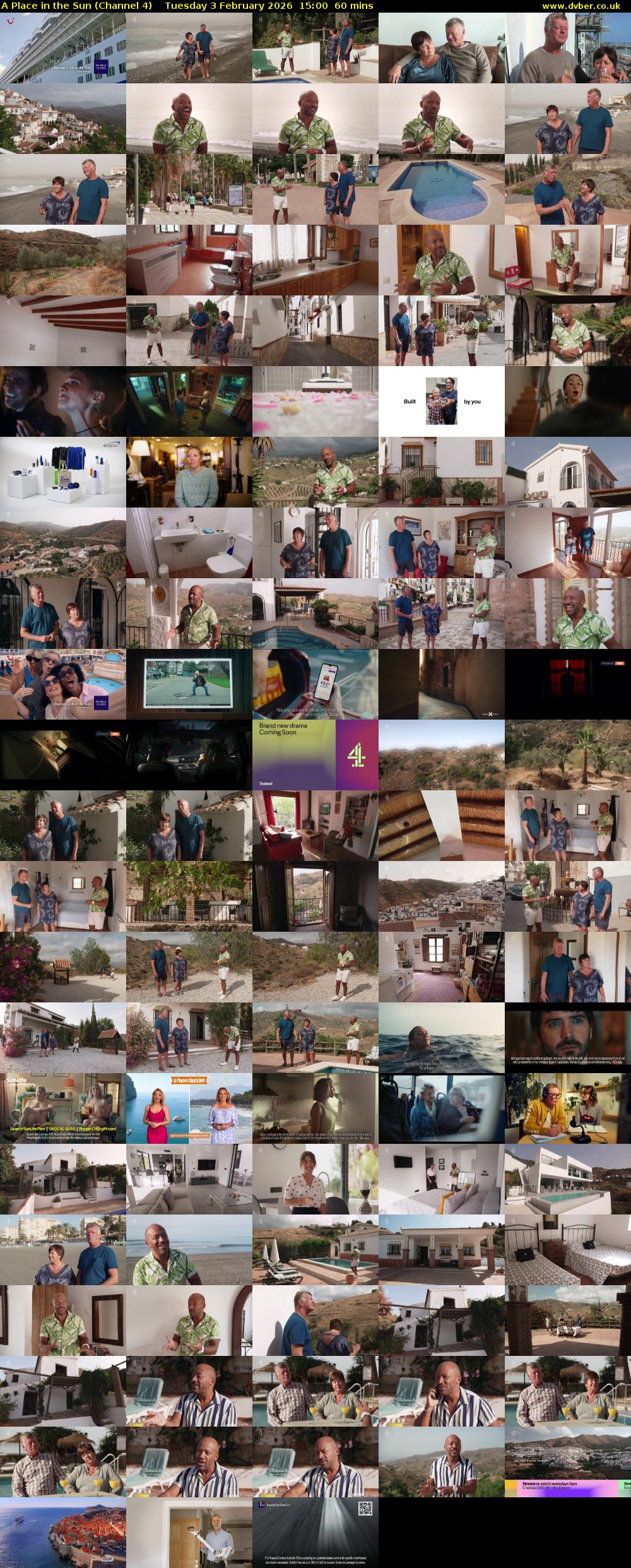 A Place in the Sun (Channel 4) Tuesday 3 February 2026 15:00 - 16:00