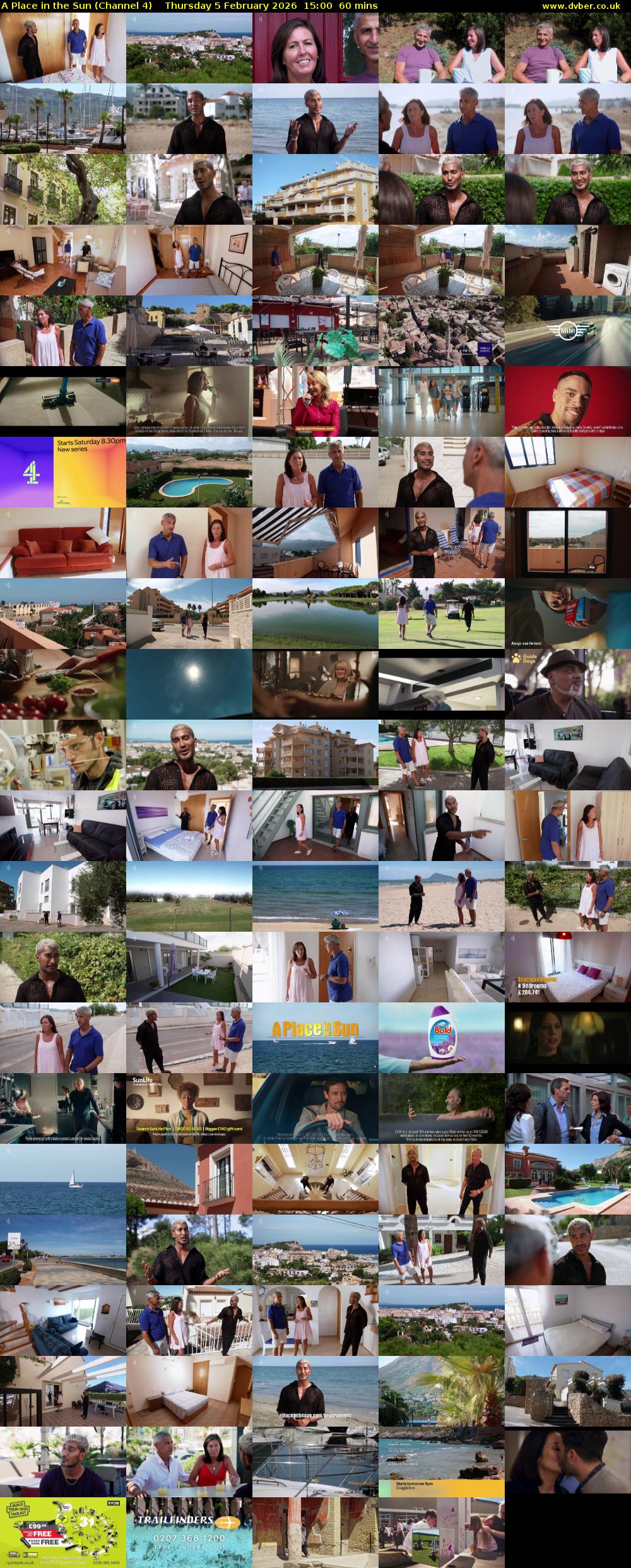 A Place in the Sun (Channel 4) Thursday 5 February 2026 15:00 - 16:00