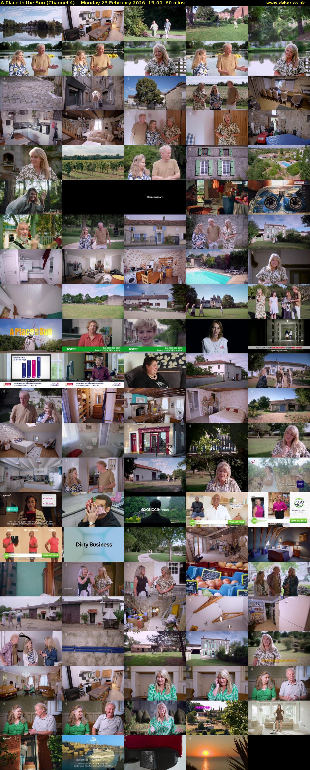 A Place in the Sun (Channel 4) Monday 23 February 2026 15:00 - 16:00