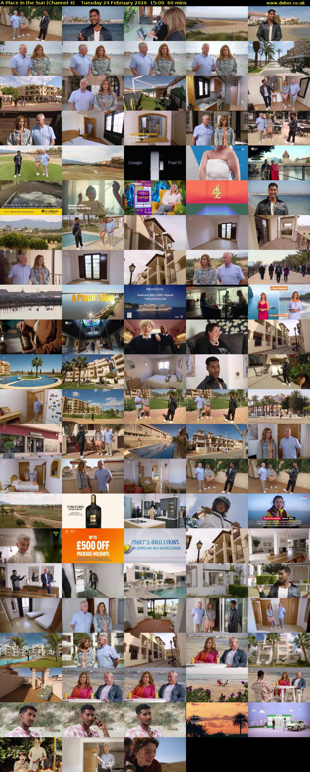 A Place in the Sun (Channel 4) Tuesday 24 February 2026 15:00 - 16:00