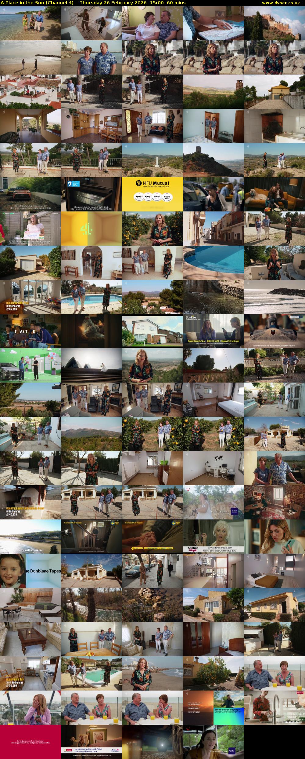 A Place in the Sun (Channel 4) Thursday 26 February 2026 15:00 - 16:00