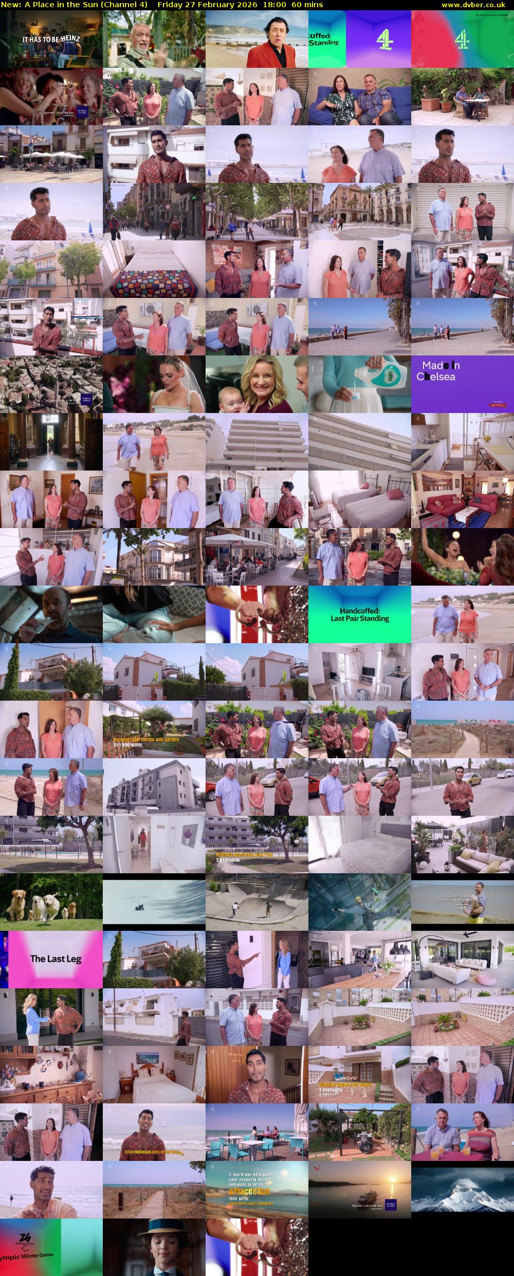 A Place in the Sun (Channel 4) Friday 27 February 2026 18:00 - 19:00