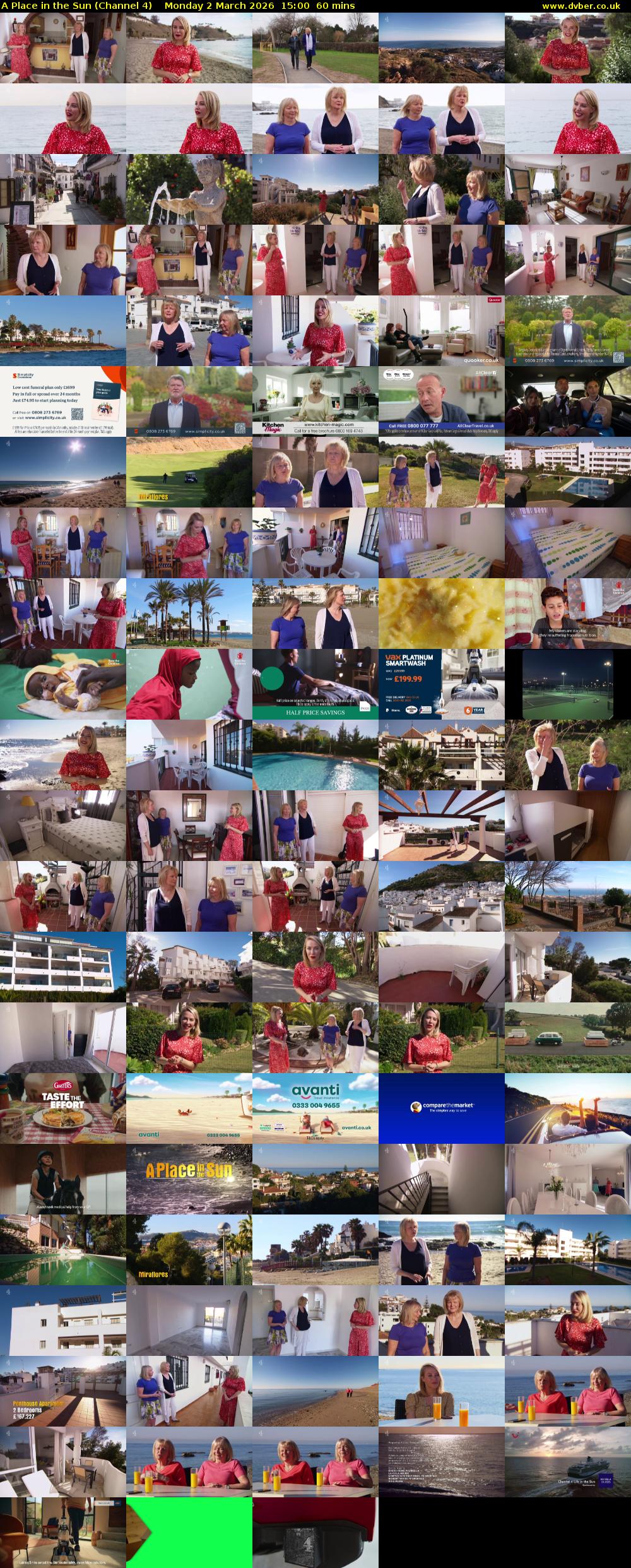 A Place in the Sun (Channel 4) Monday 2 March 2026 15:00 - 16:00