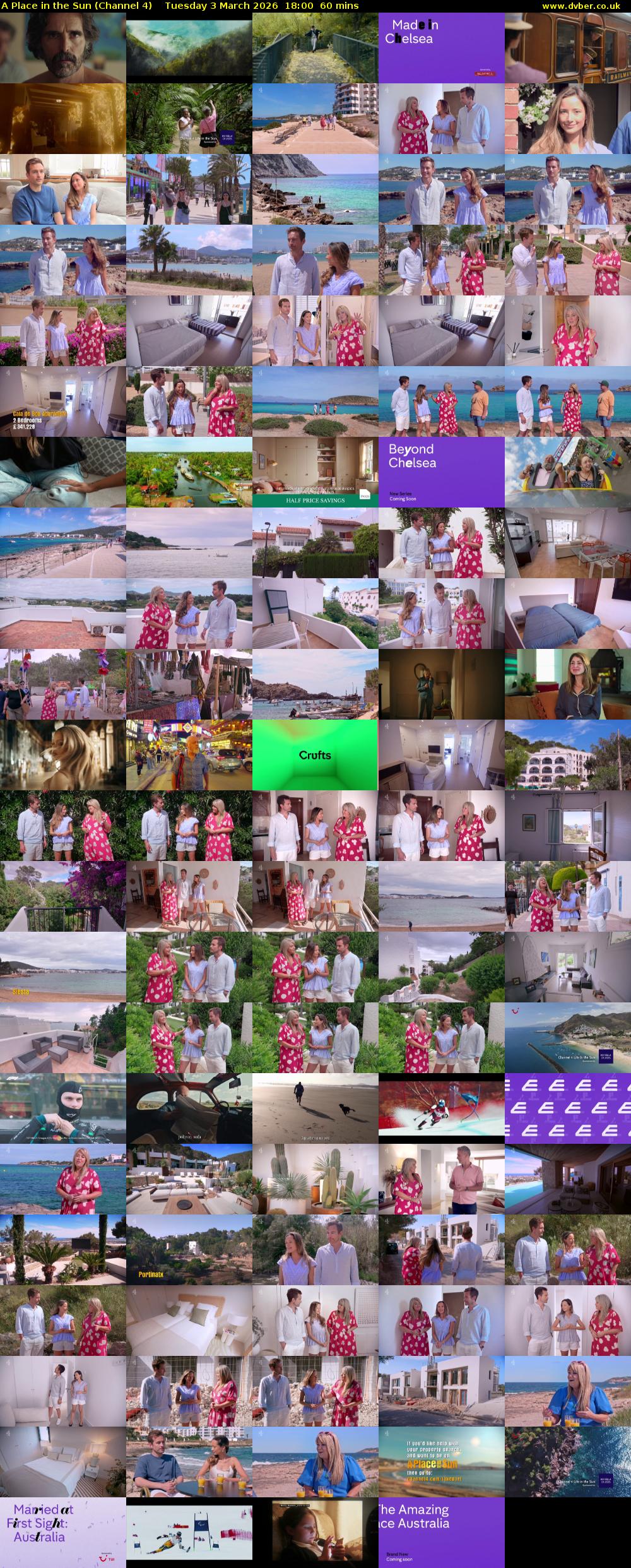 A Place in the Sun (Channel 4) Tuesday 3 March 2026 18:00 - 19:00