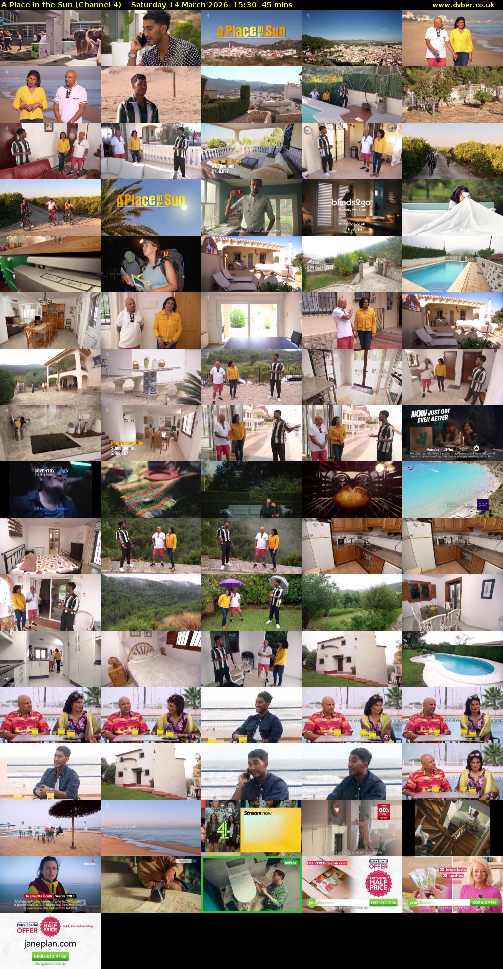 A Place in the Sun (Channel 4) Saturday 14 March 2026 15:30 - 16:15